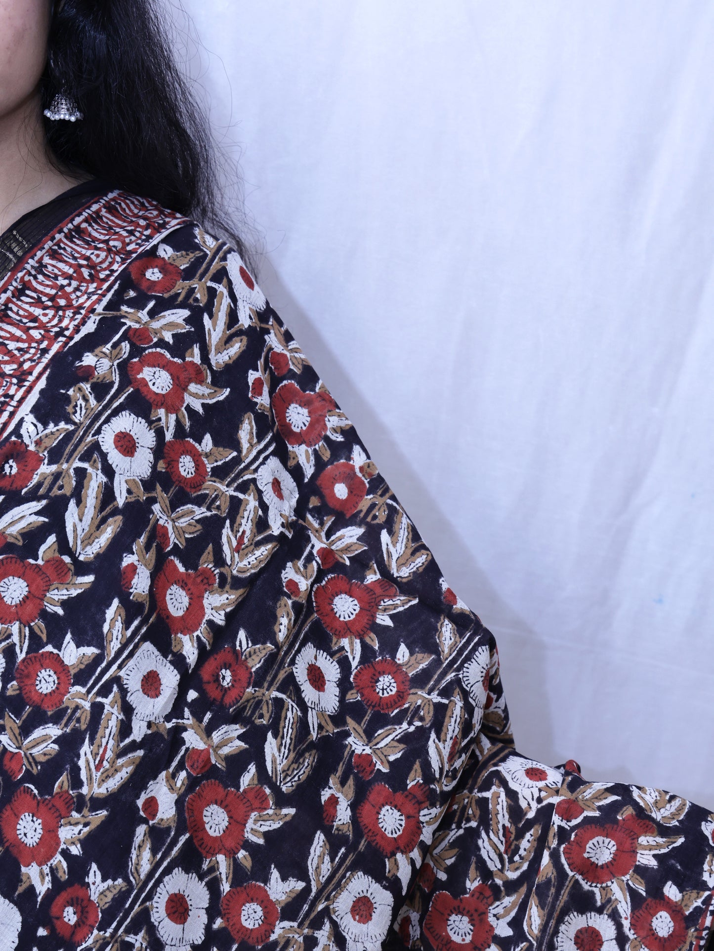 Hand-made block print dupatta