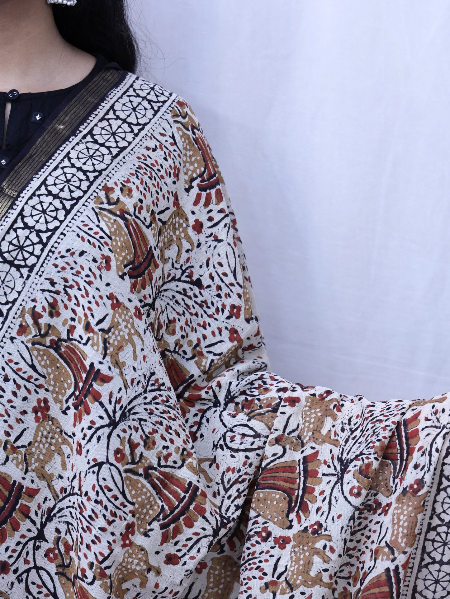 Hand-made block Print Dupatta