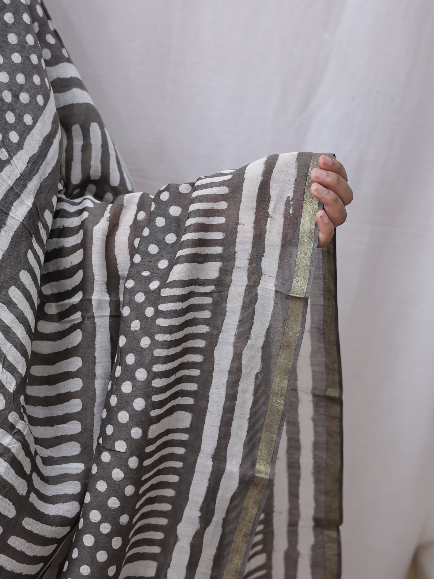 Hand made block print dupatta