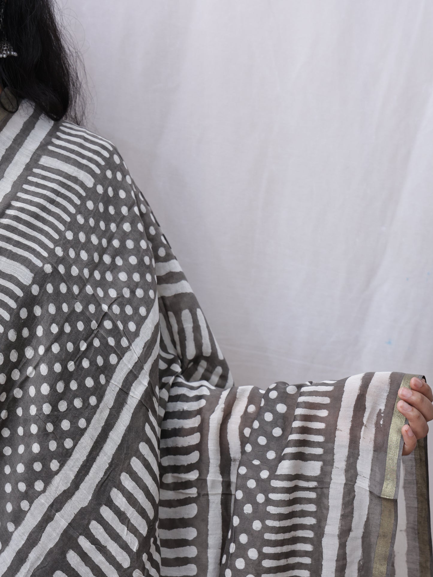 Hand made block print dupatta