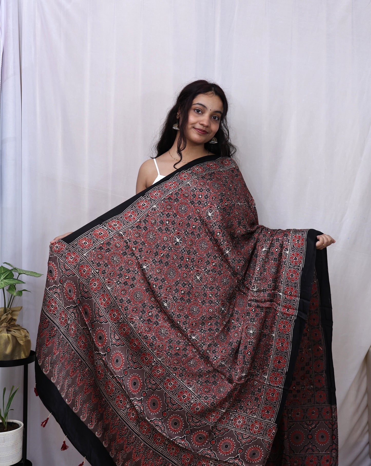 Modern Ajrakh Dupatta