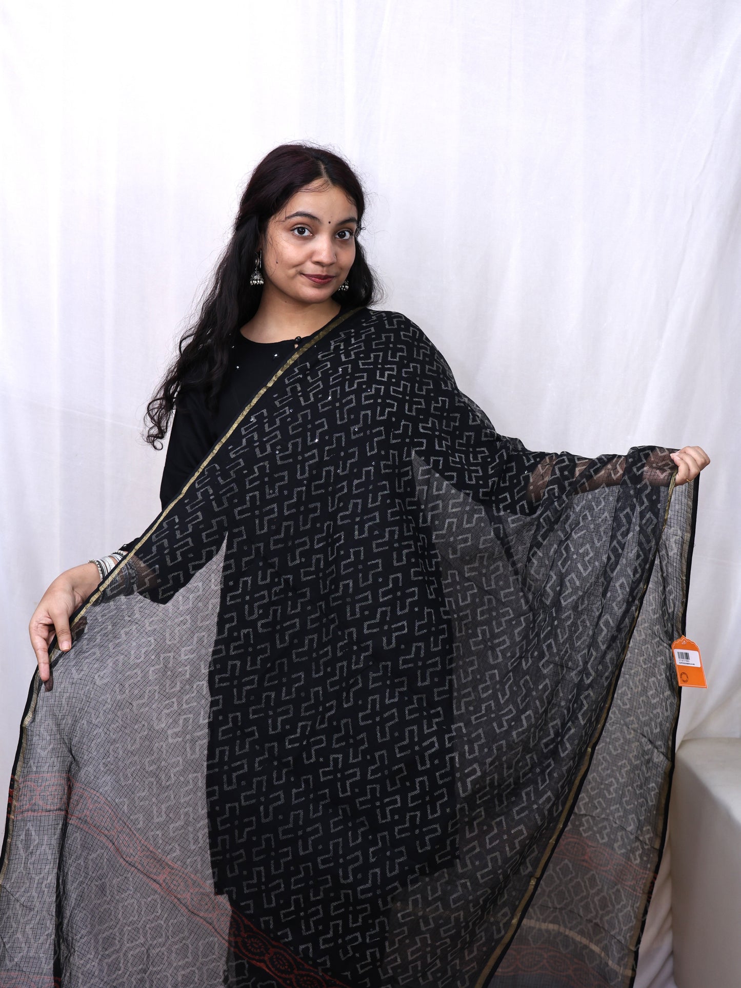 Hand Block print Dupatta