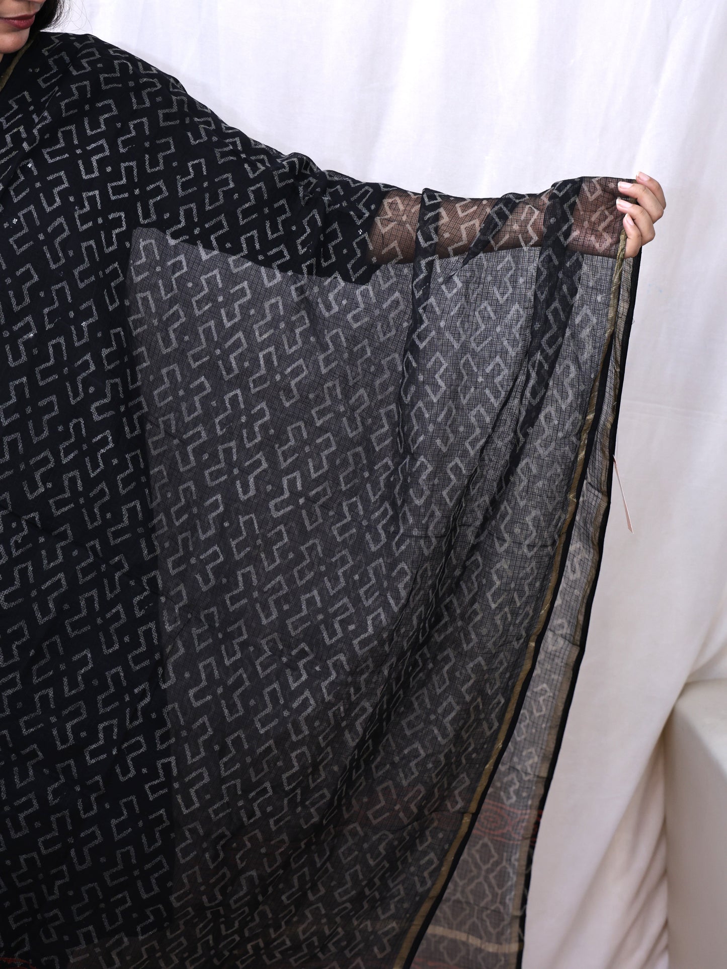 Hand Block print Dupatta