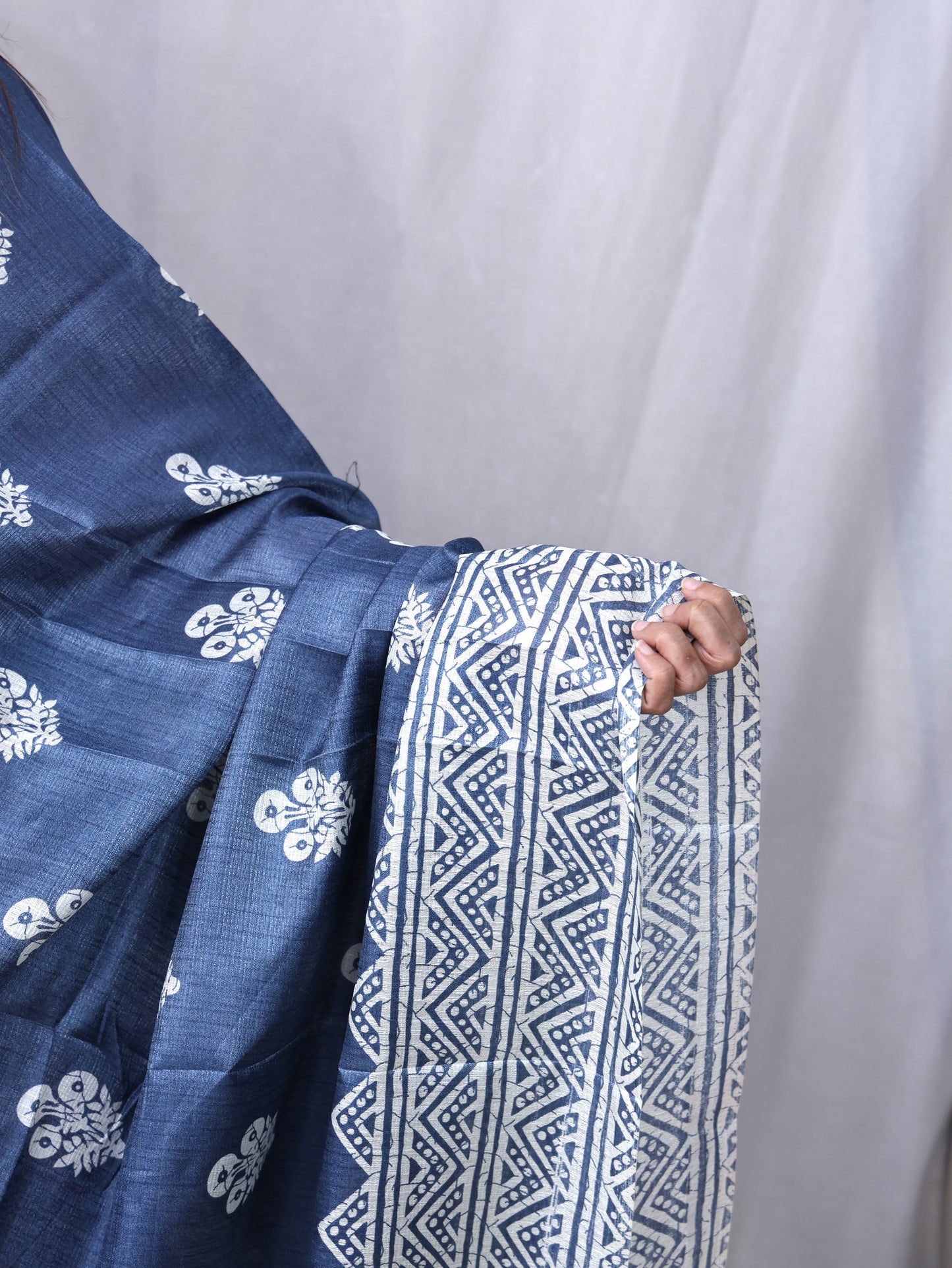 Chanderi Block Print Dupatta