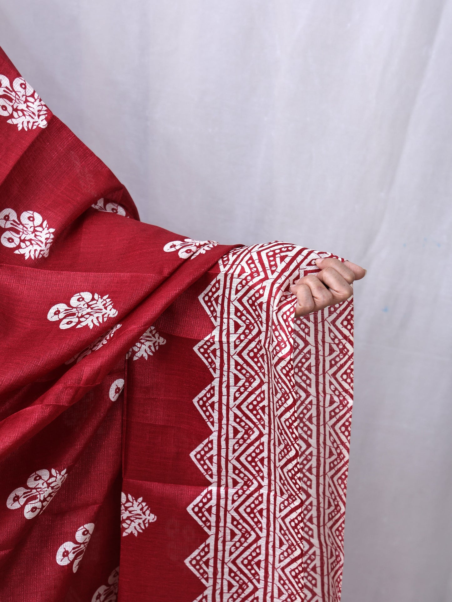 Chanderi Block Print Dupatta