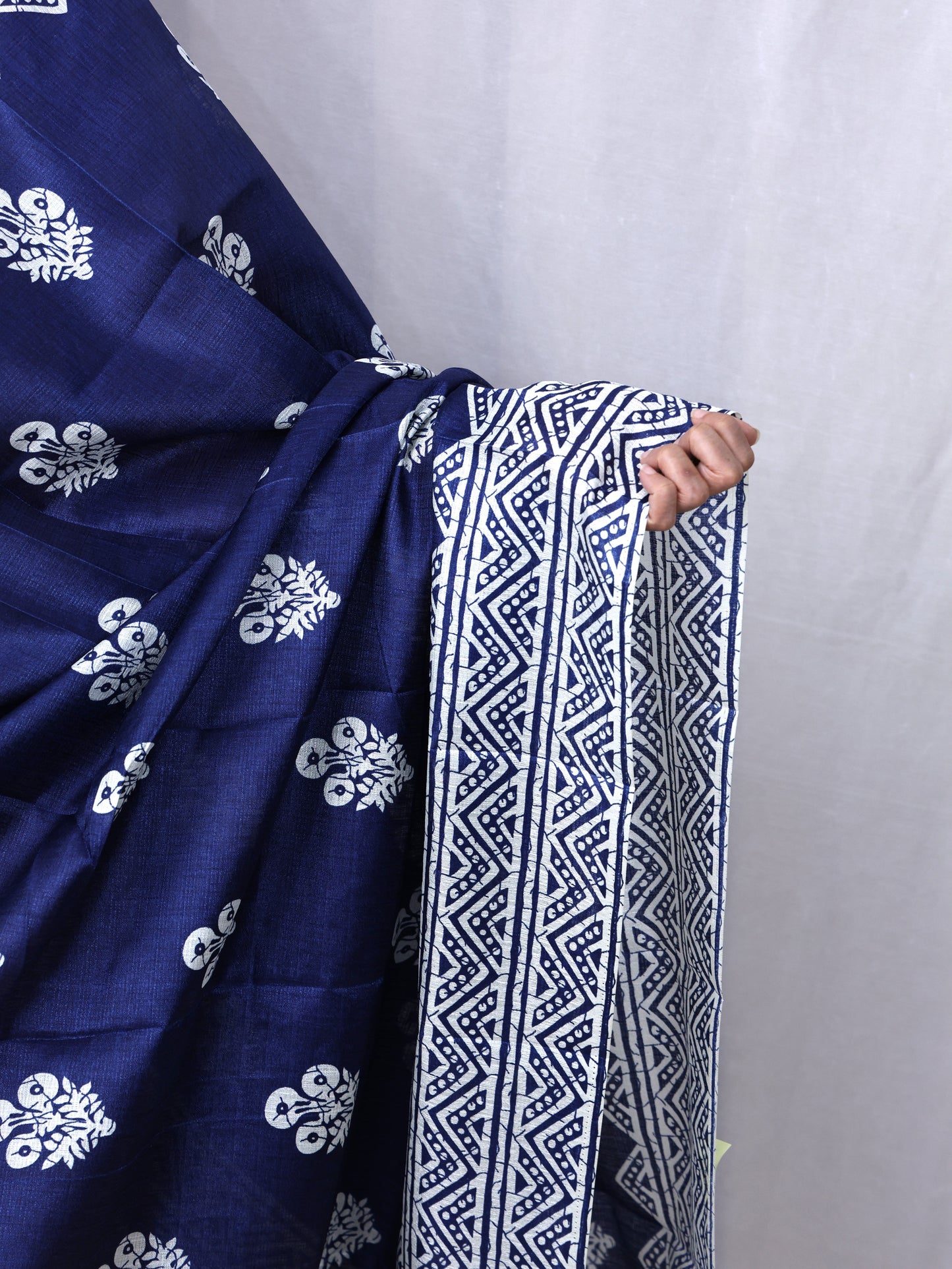 Chanderi Block Print Dupatta