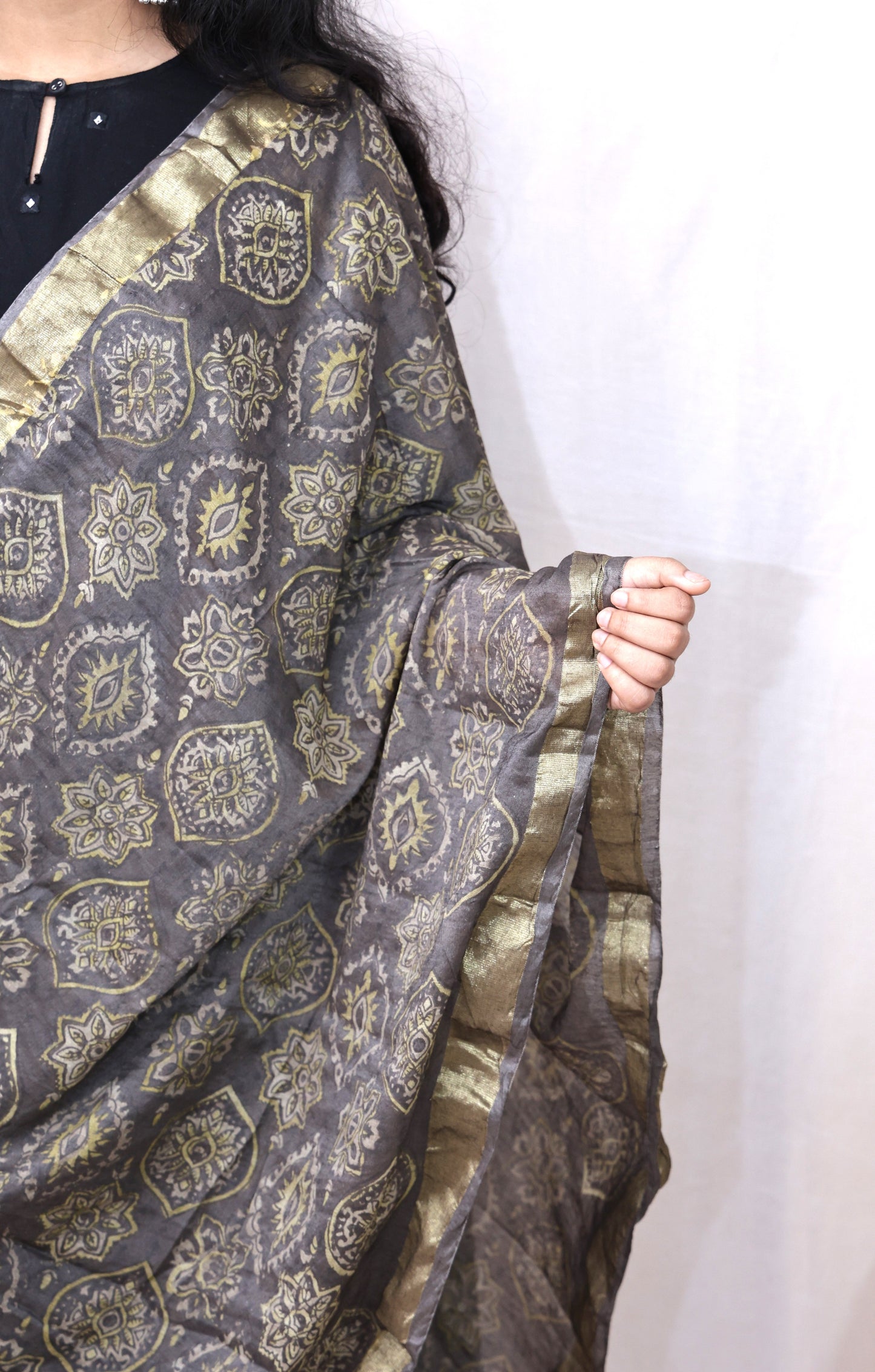 Chanderi Fancy Bagru Print Dupatta