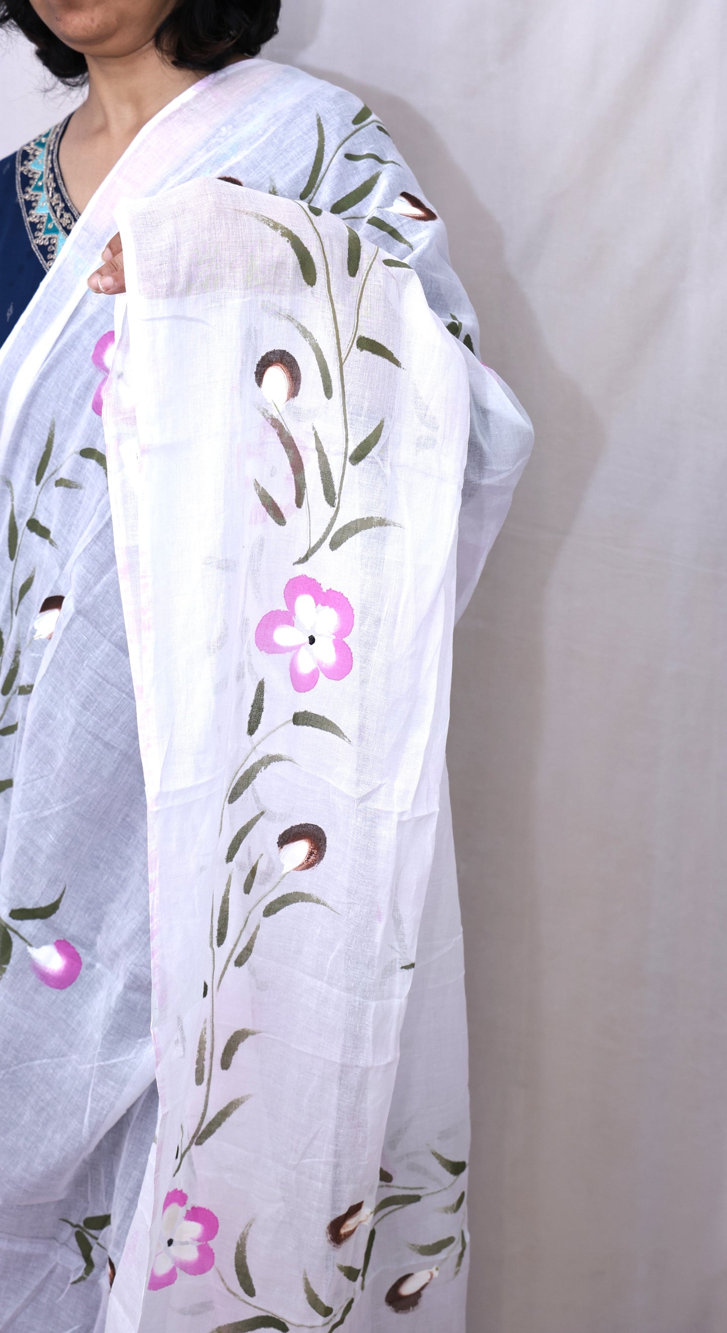 Hand Printed Cotton Dupatta
