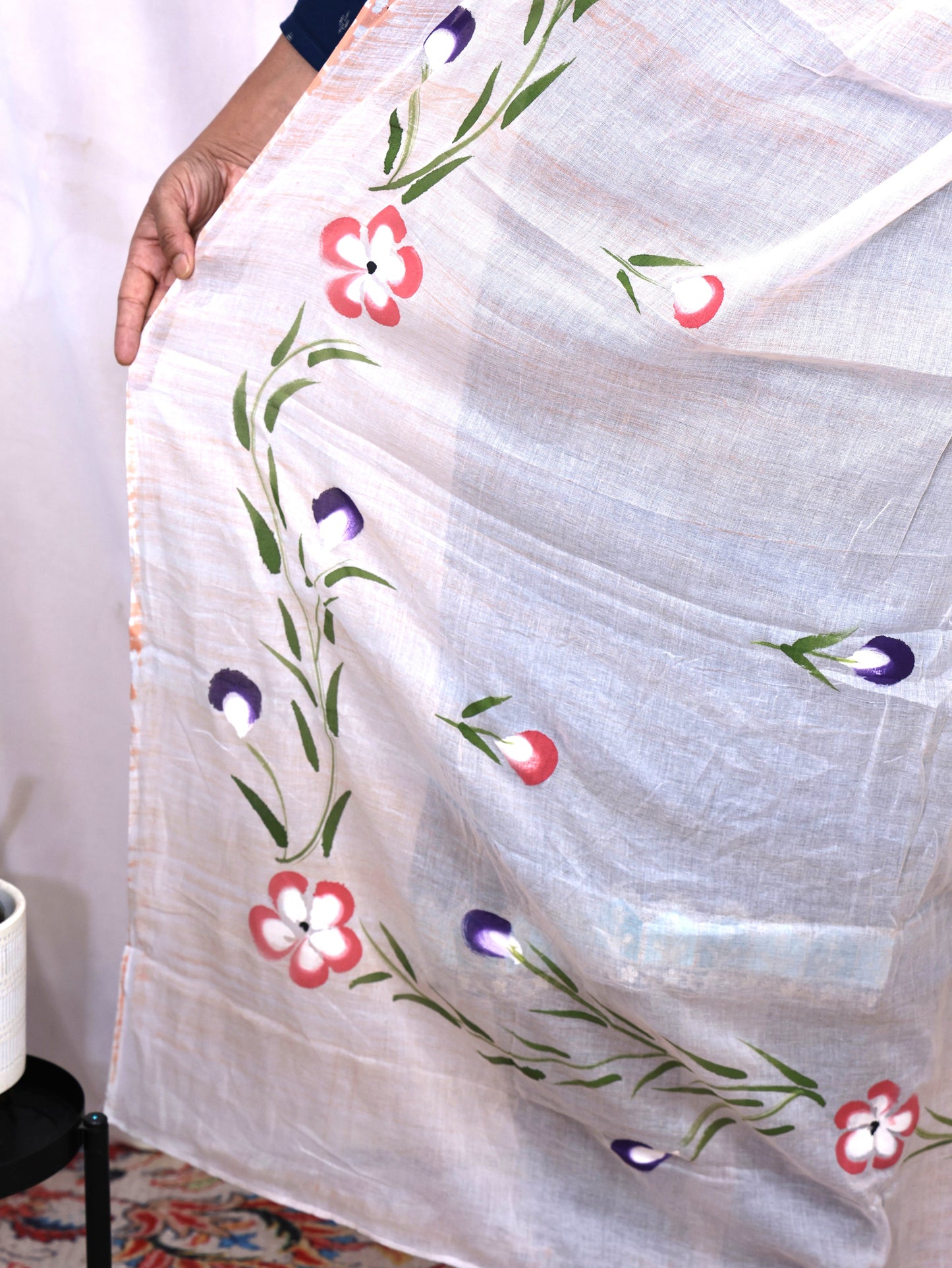 Hand Print Cotton Dupatta