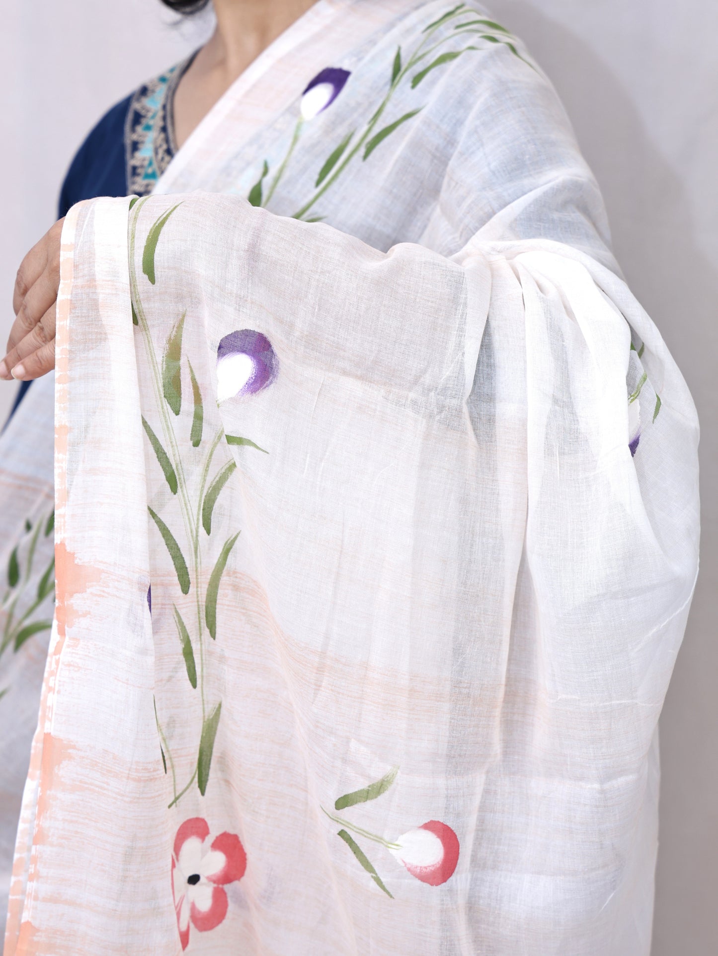 Hand Print Cotton Dupatta