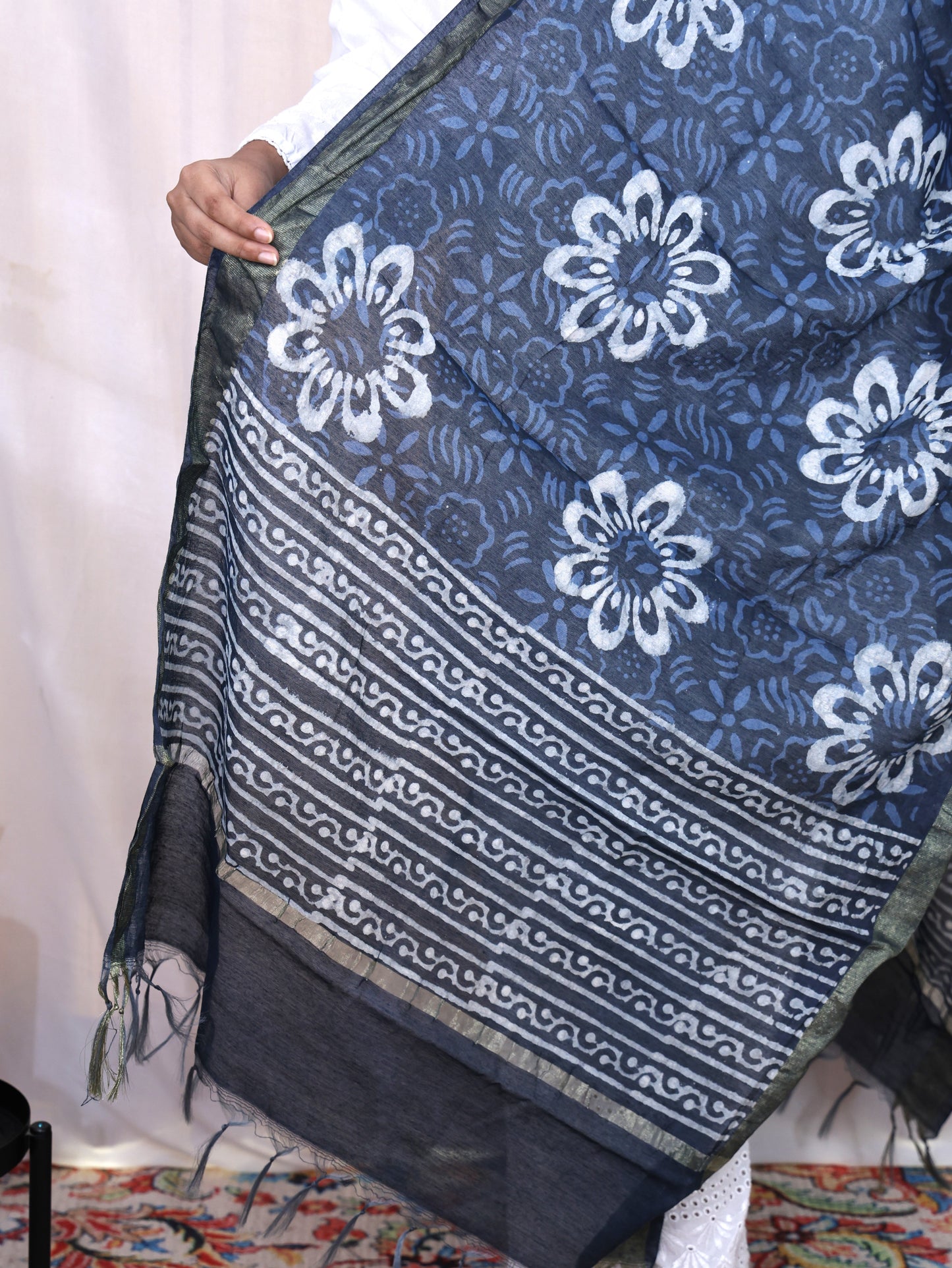 Chanderi Fancy Bagru Print Dupatta