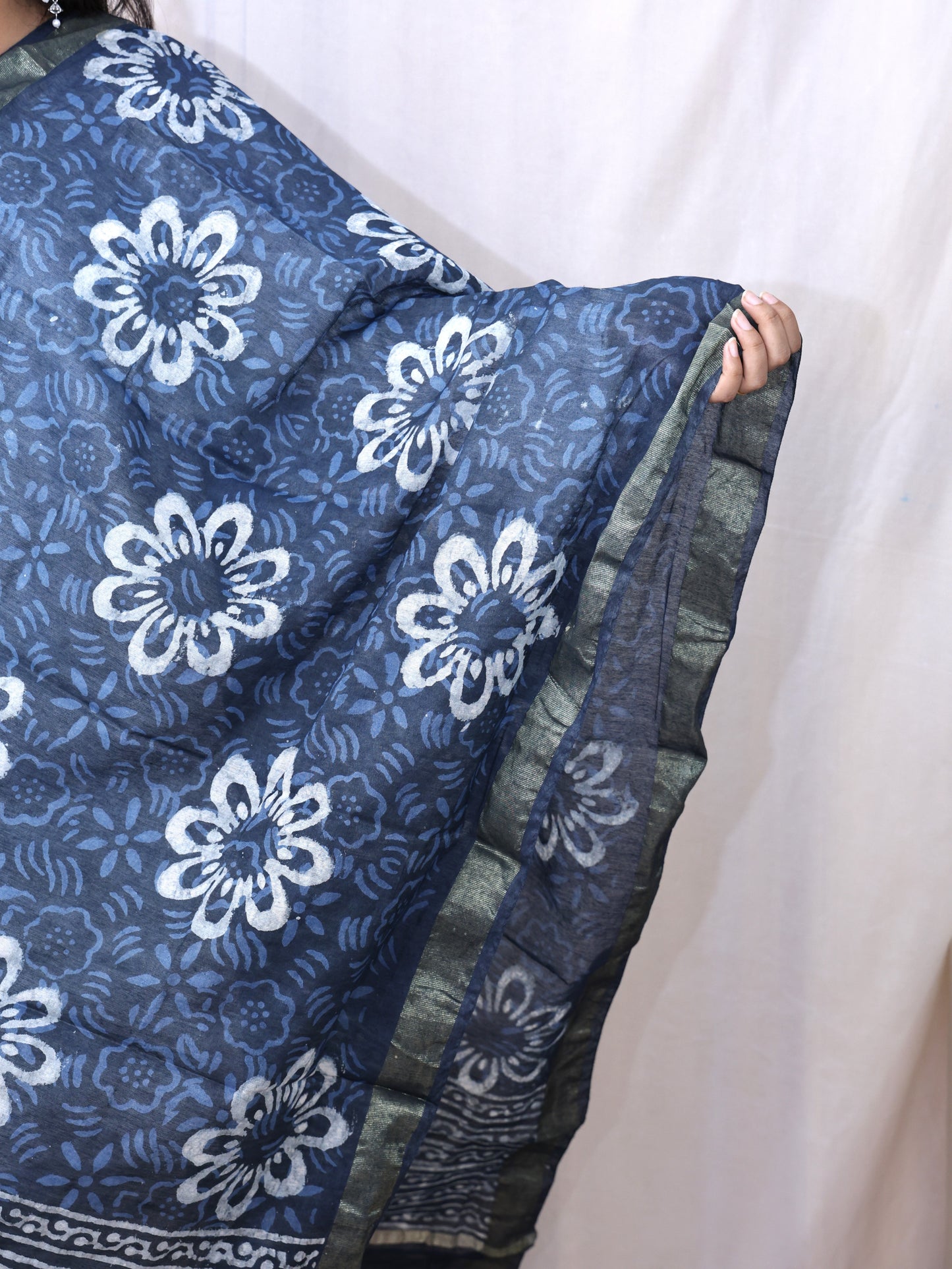 Chanderi Fancy Bagru Print Dupatta
