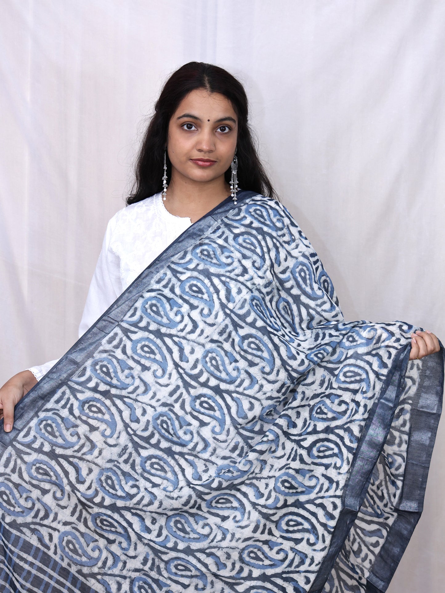 Chanderi Fancy Bagru Print Dupatta