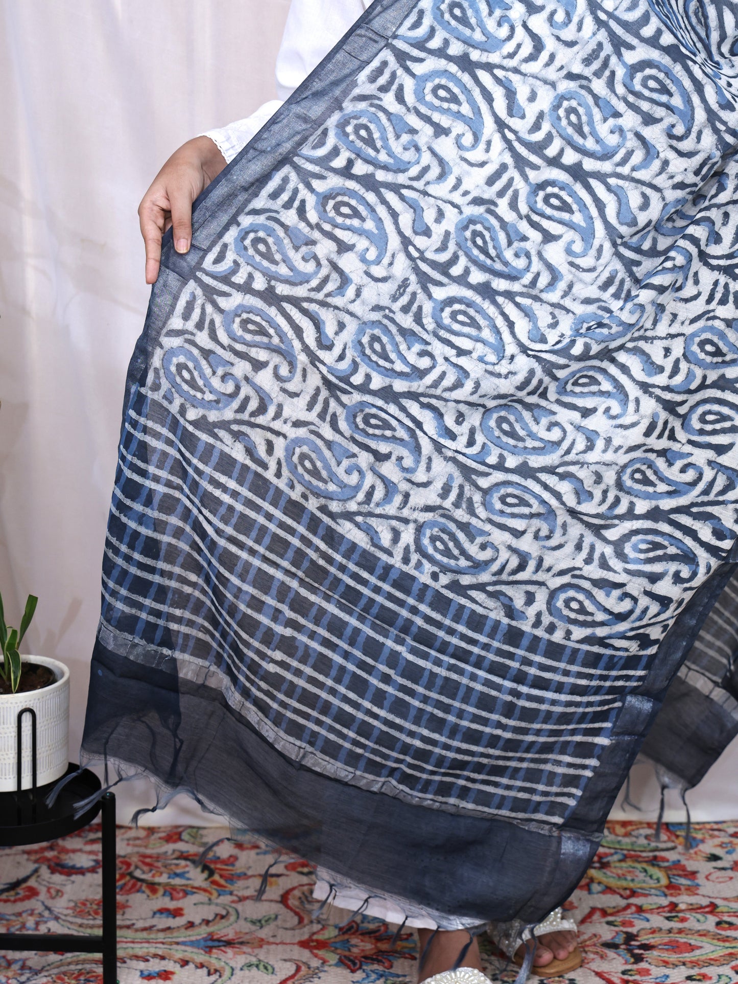 Chanderi Fancy Bagru Print Dupatta