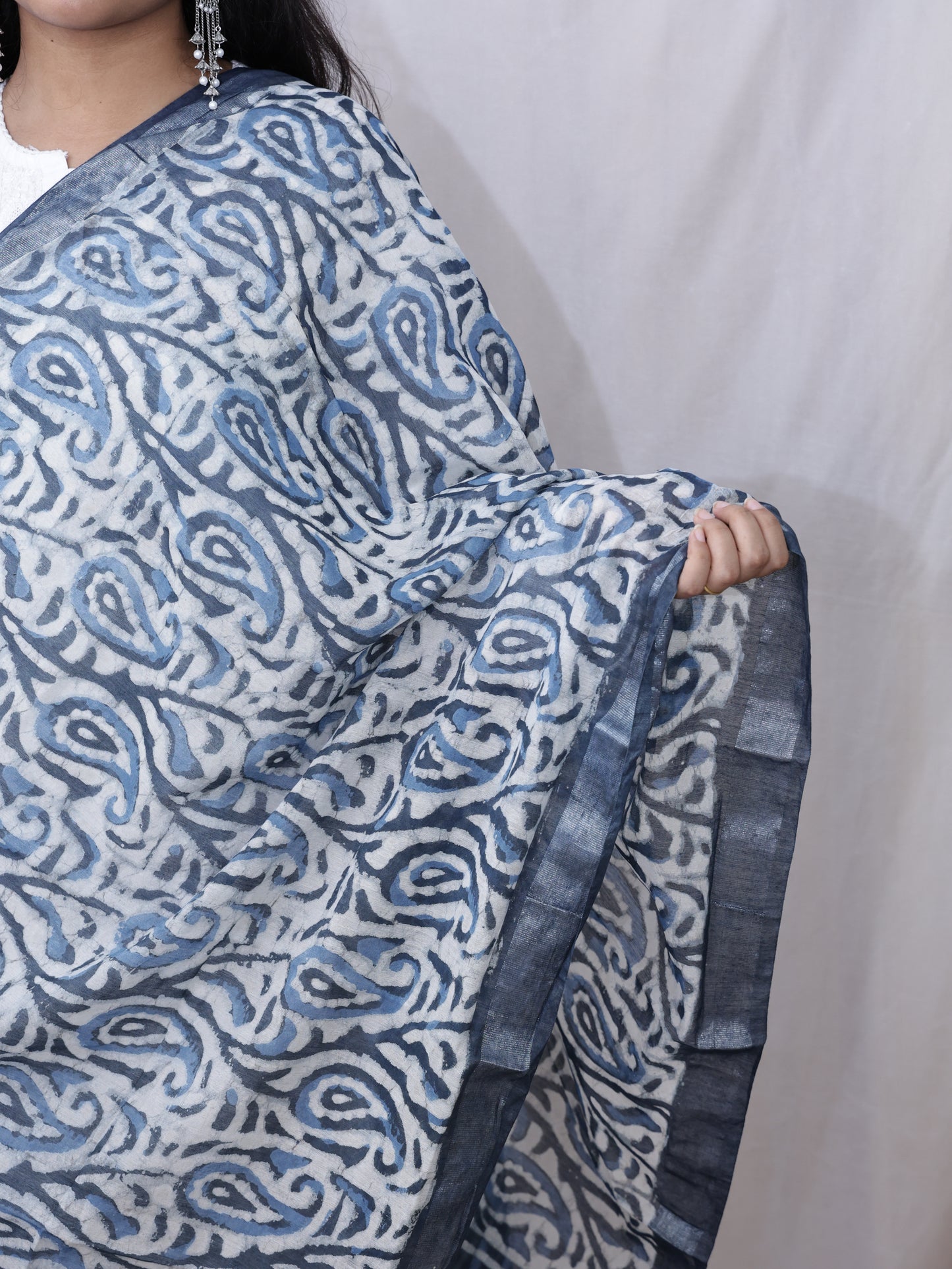 Chanderi Fancy Bagru Print Dupatta