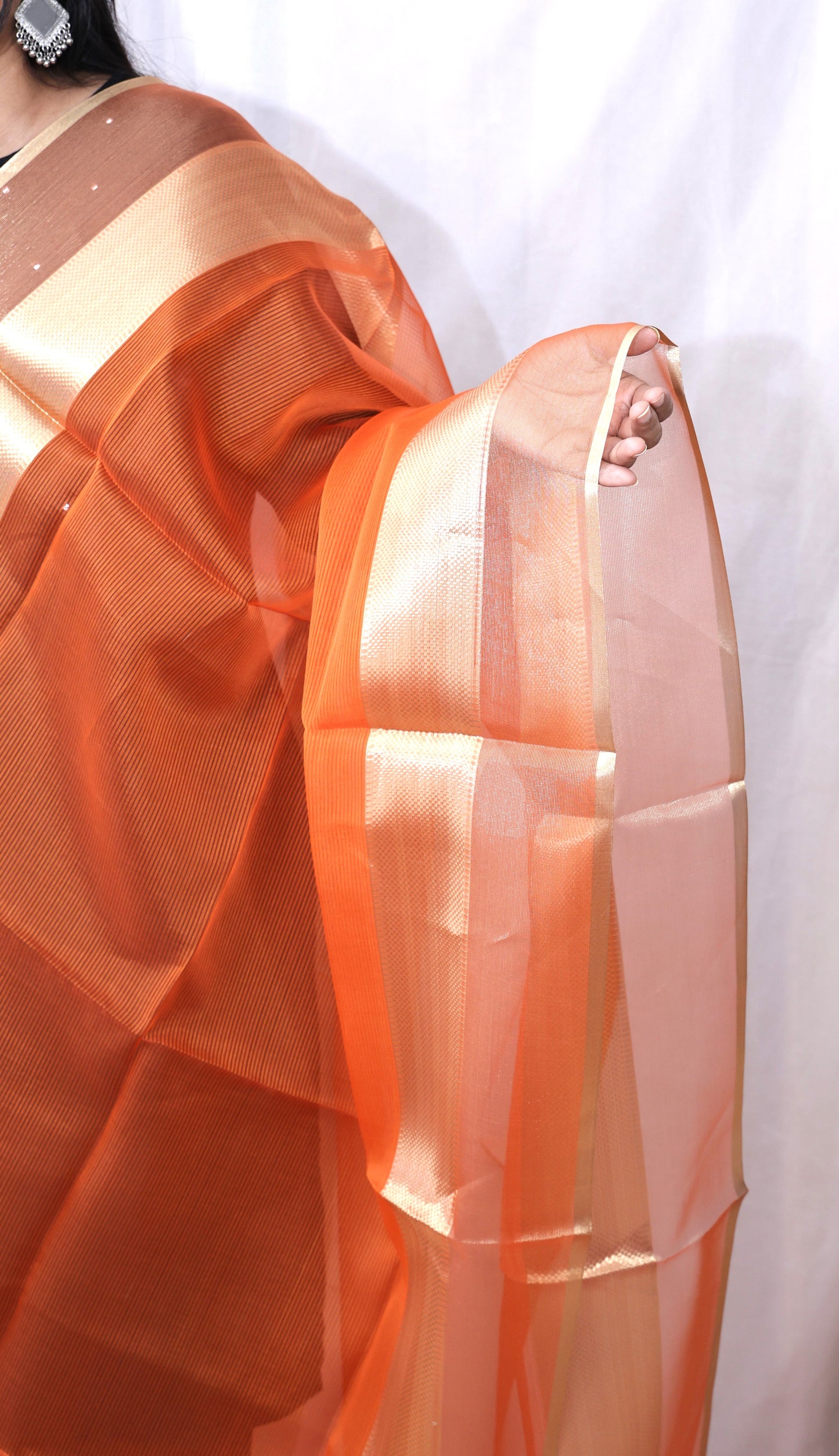 Organza Zari Border Dupatta