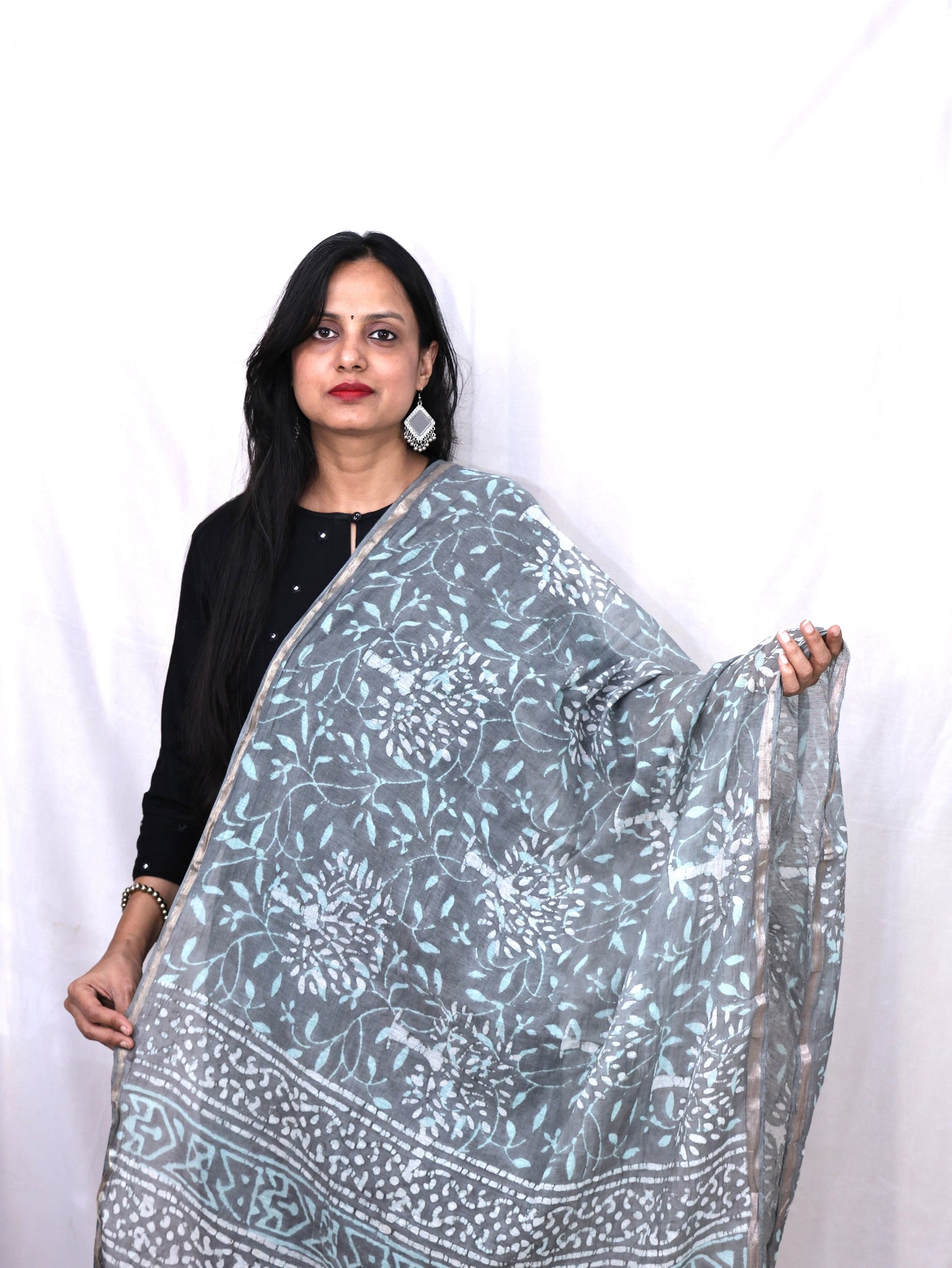 Chanderi Fancy Bangru Print Dupatta