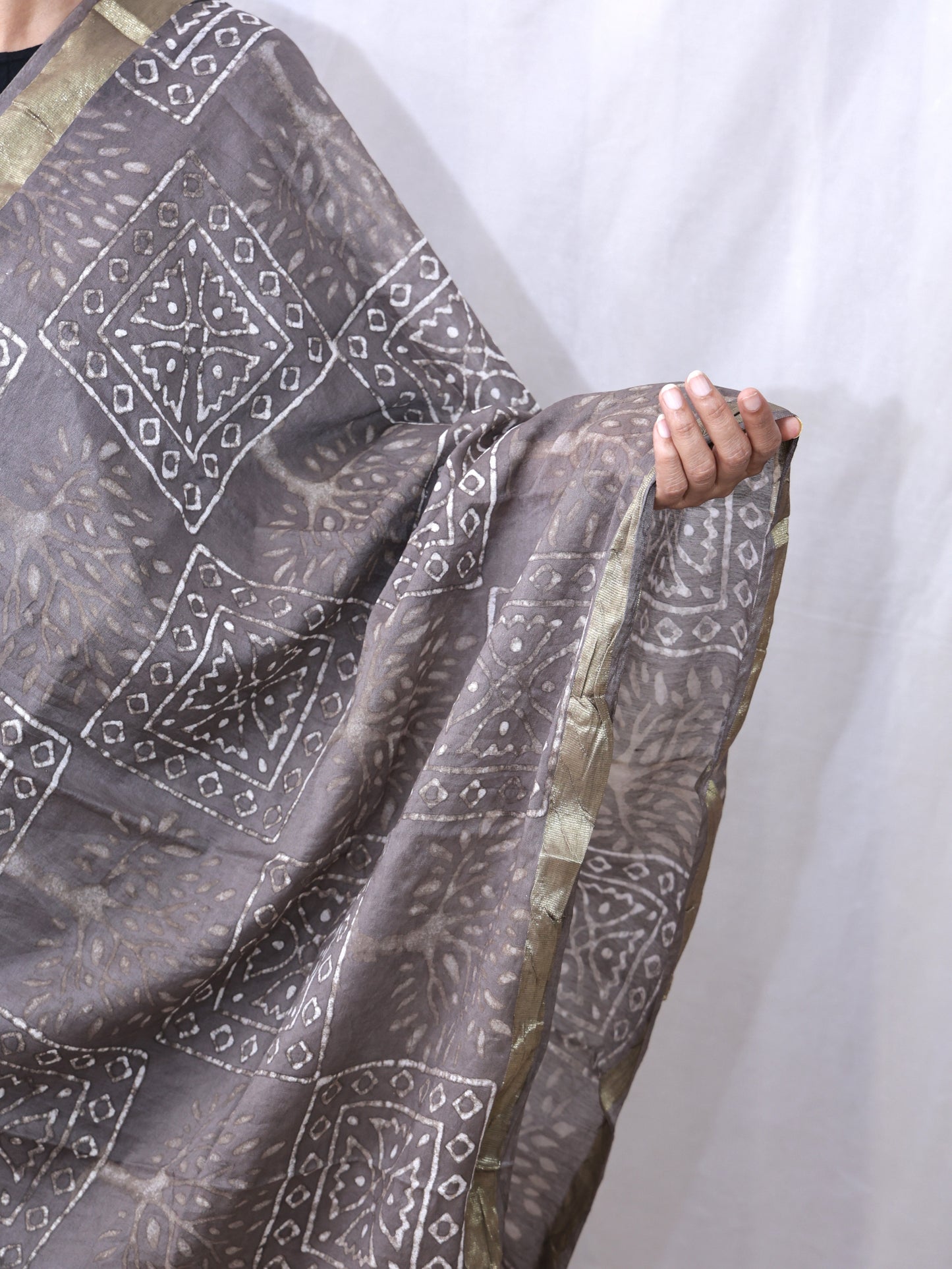 Chanderi Fancy Bagru Print Dupatta