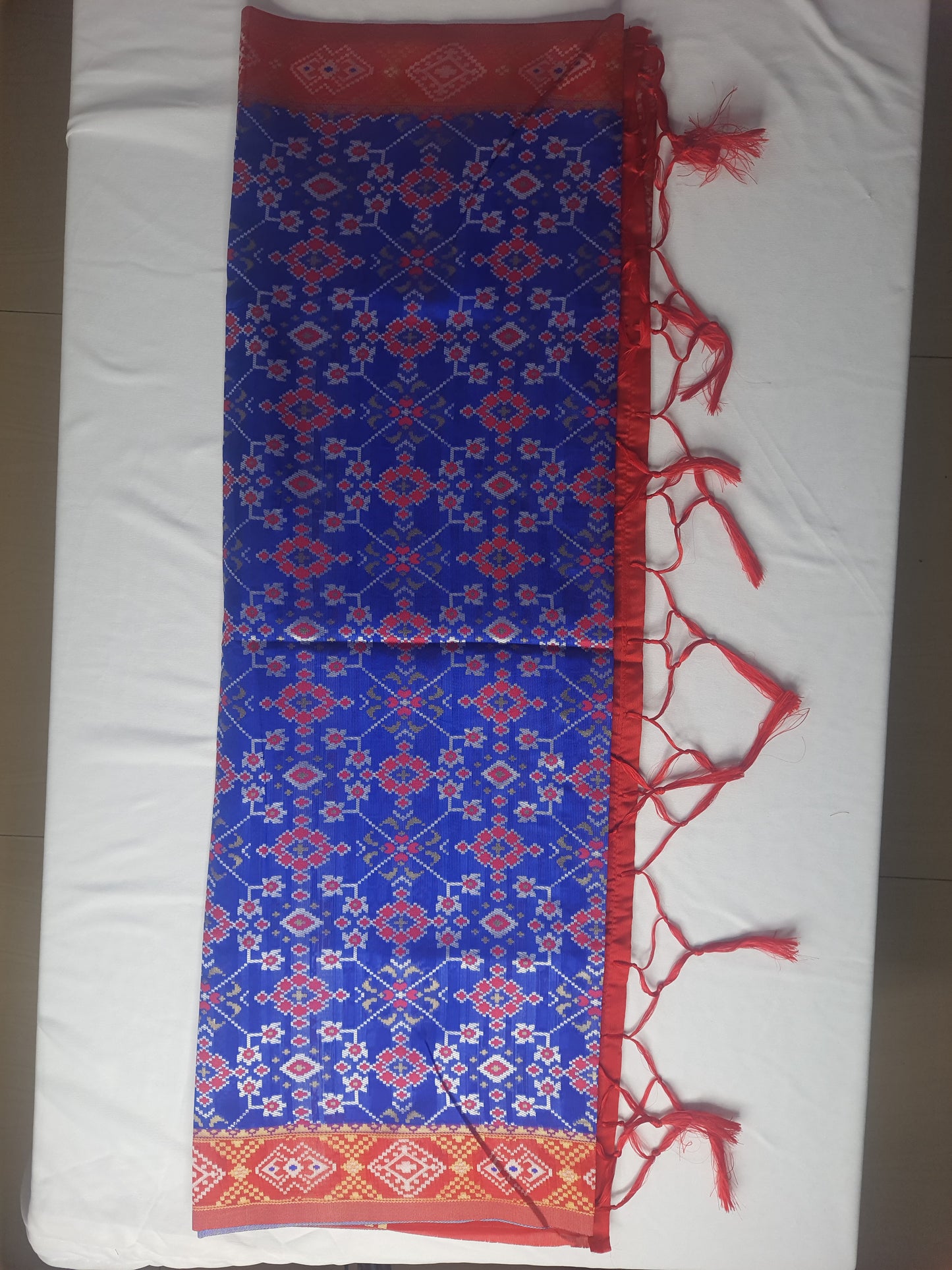 Blue Banarasi Patola Silk Dupatta