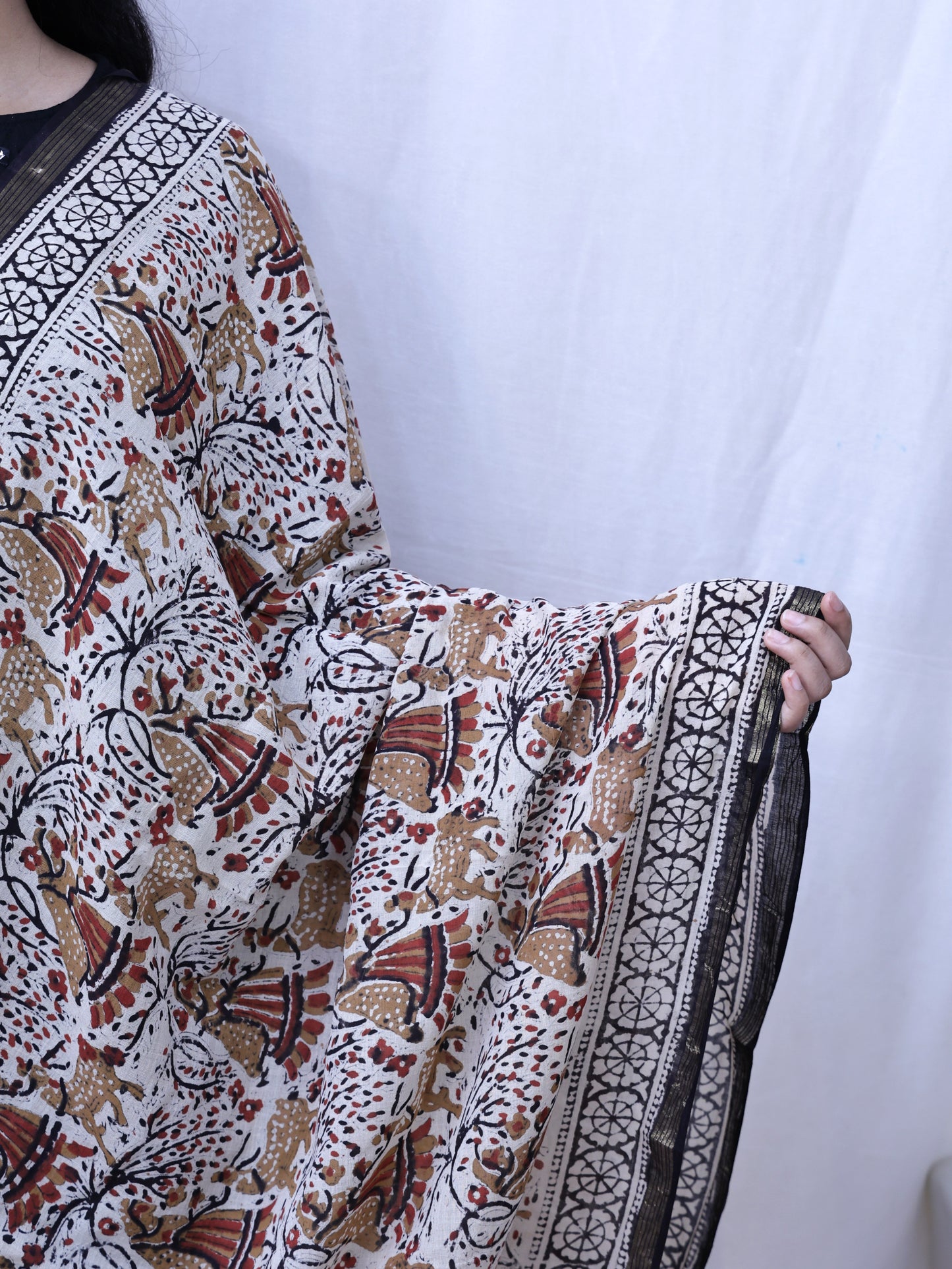 Hand-made block Print Dupatta