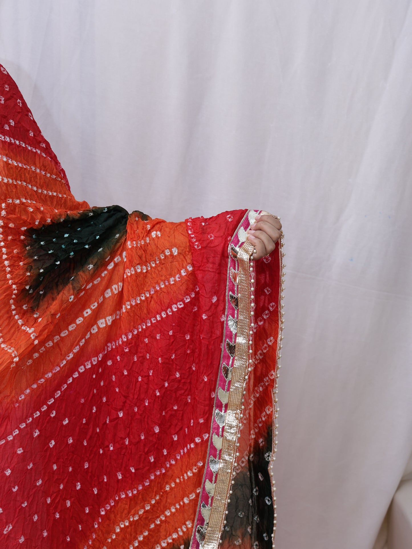Multi Color Gota Patti Bandhani Dupatta