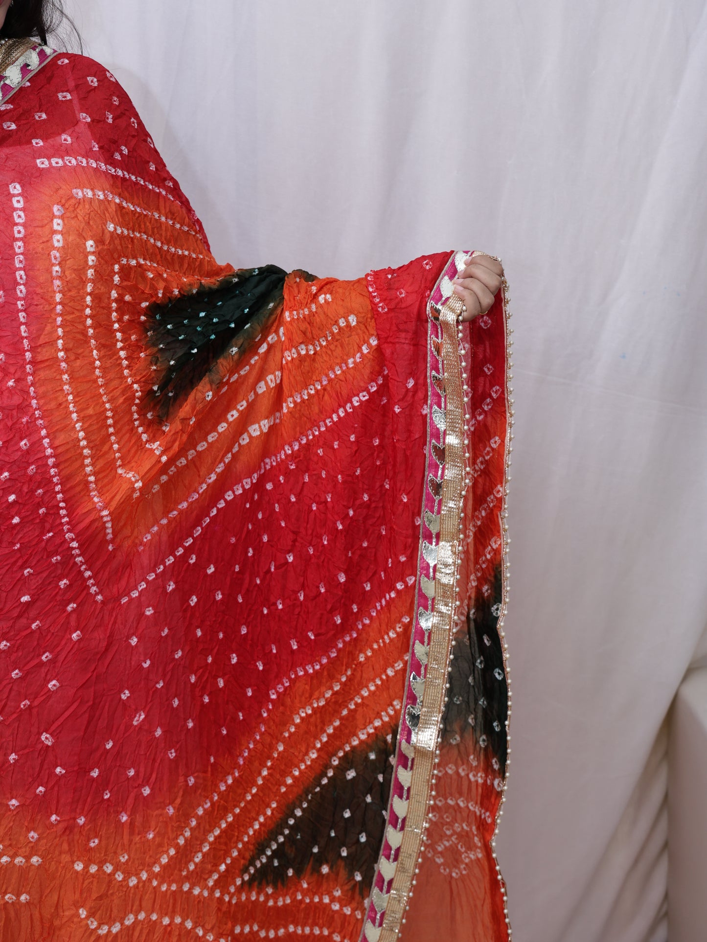 Multi Color Gota Patti Bandhani Dupatta