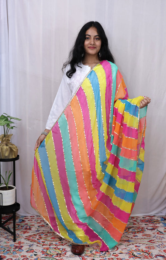 Georgette Lahariya Dupatta
