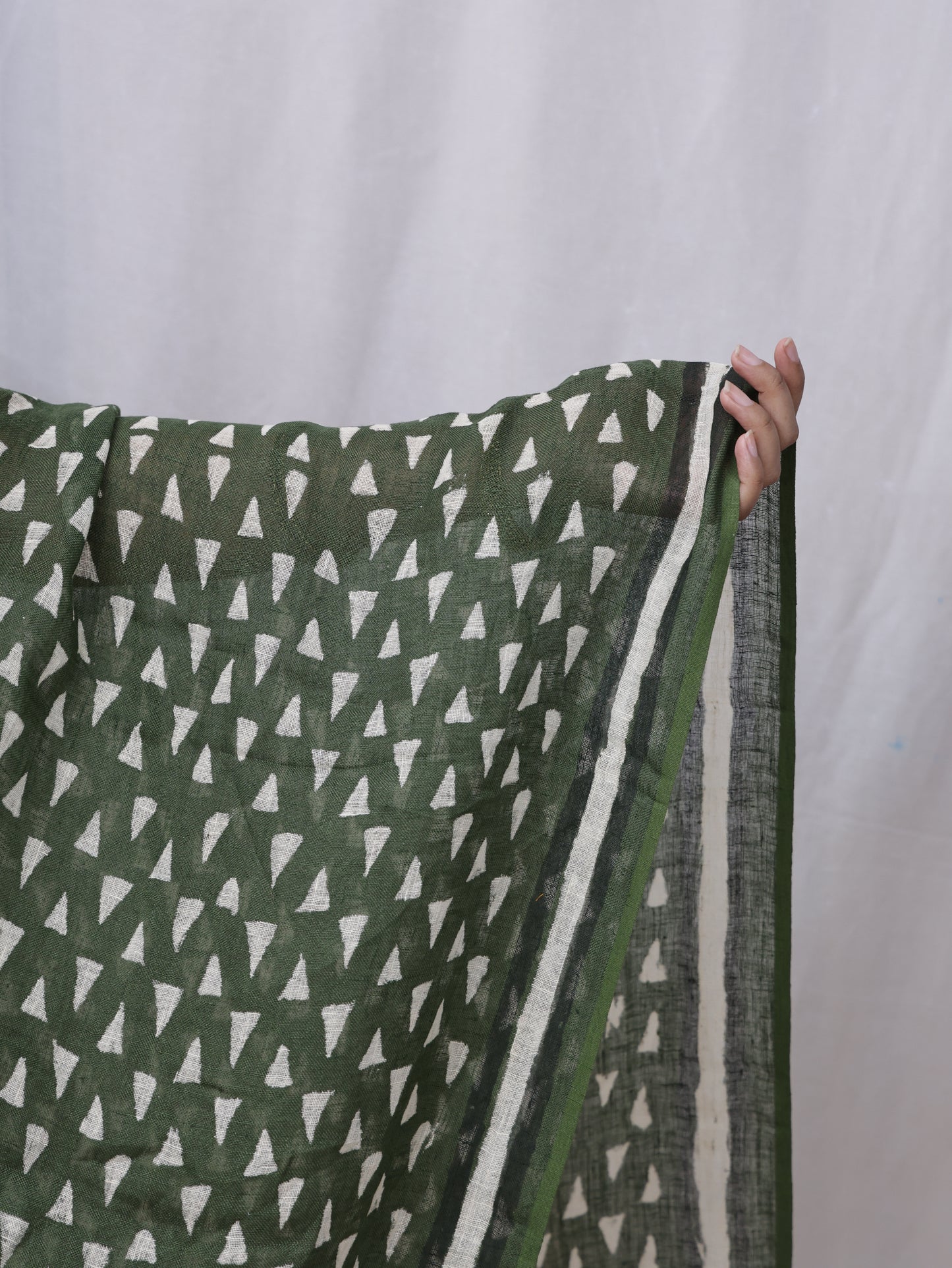 Hand-made block print dupatta