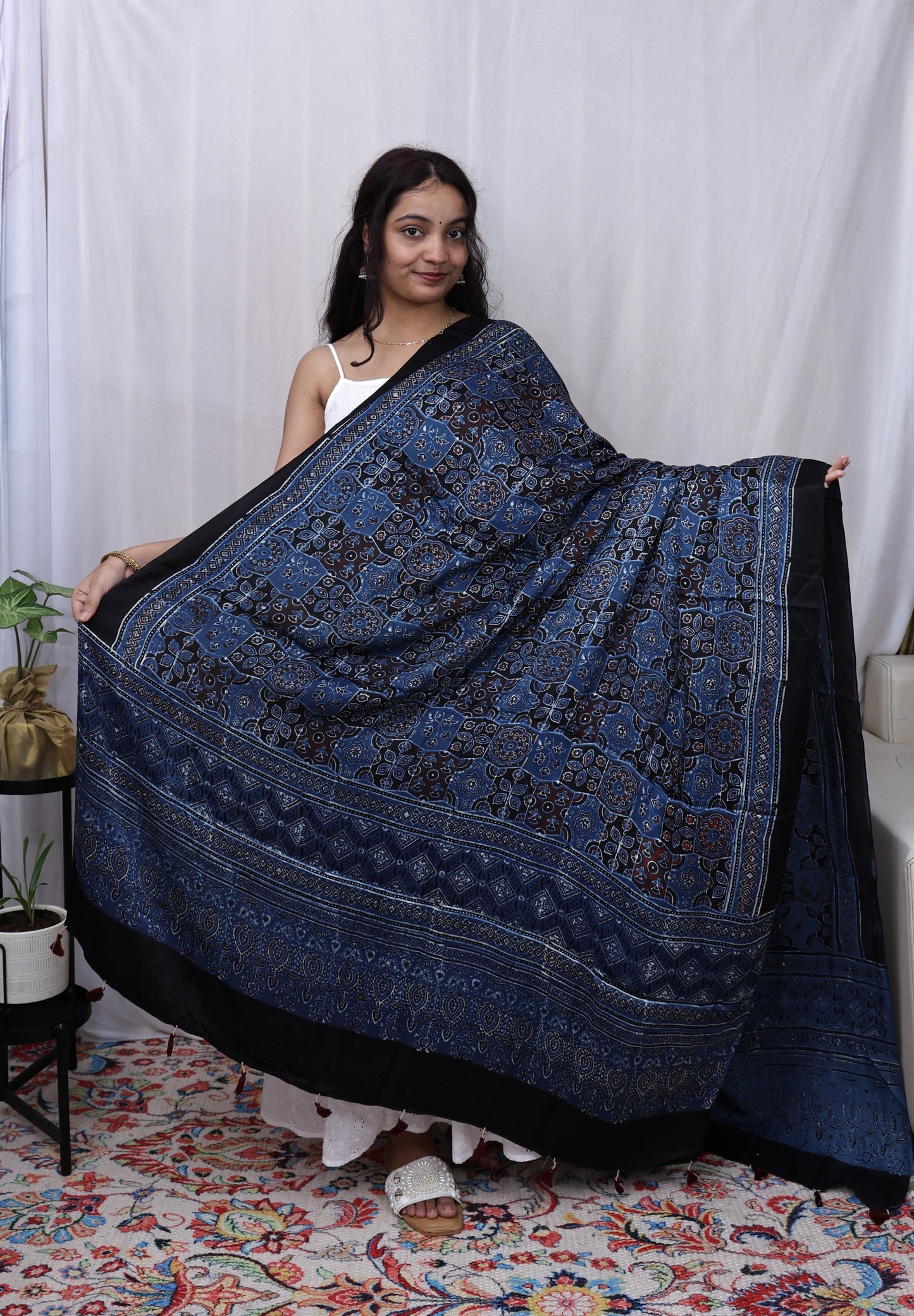 Morden Ajrakh Dupatta