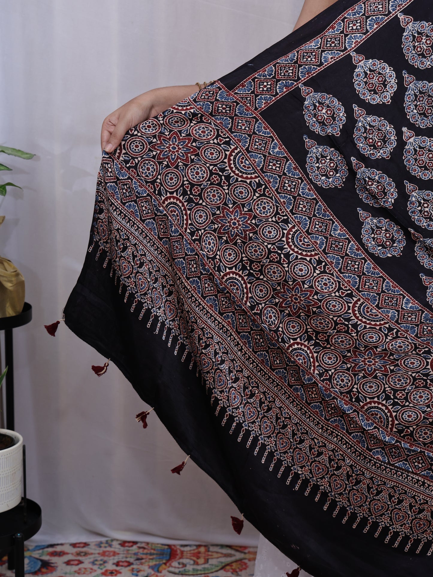 Modern Ajrakh dupatta