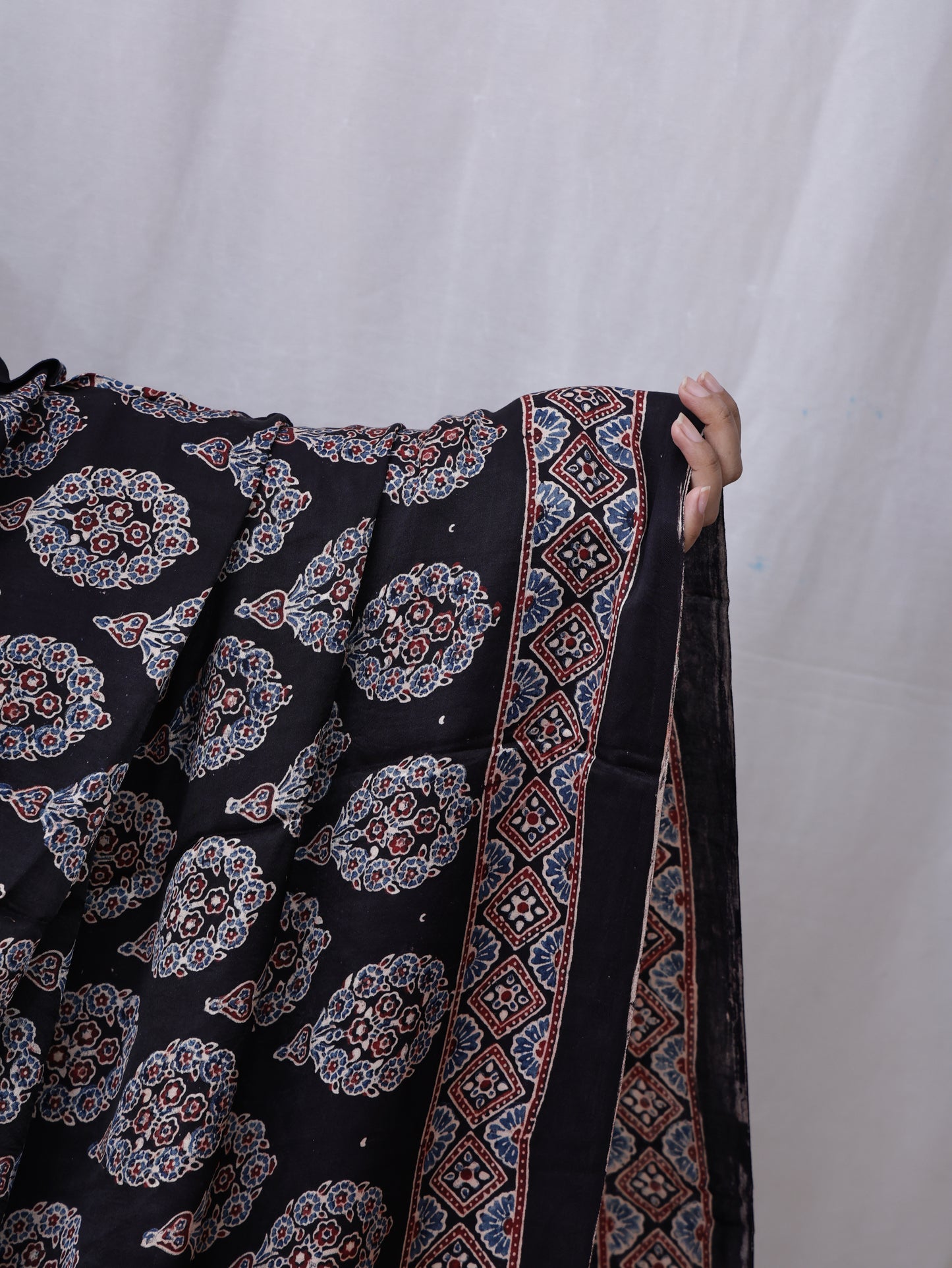 Modern Ajrakh dupatta