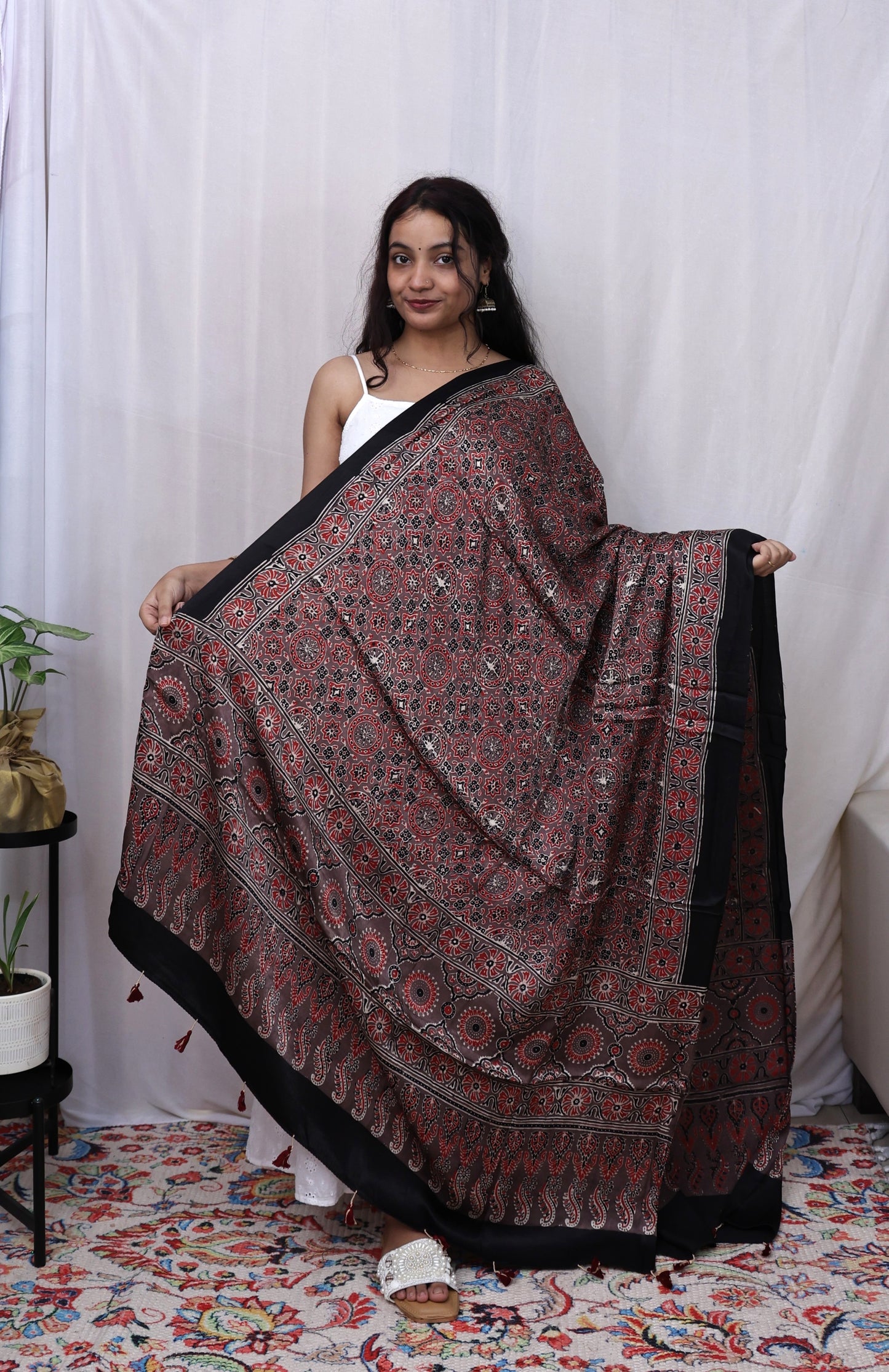 Modern Ajrakh Dupatta