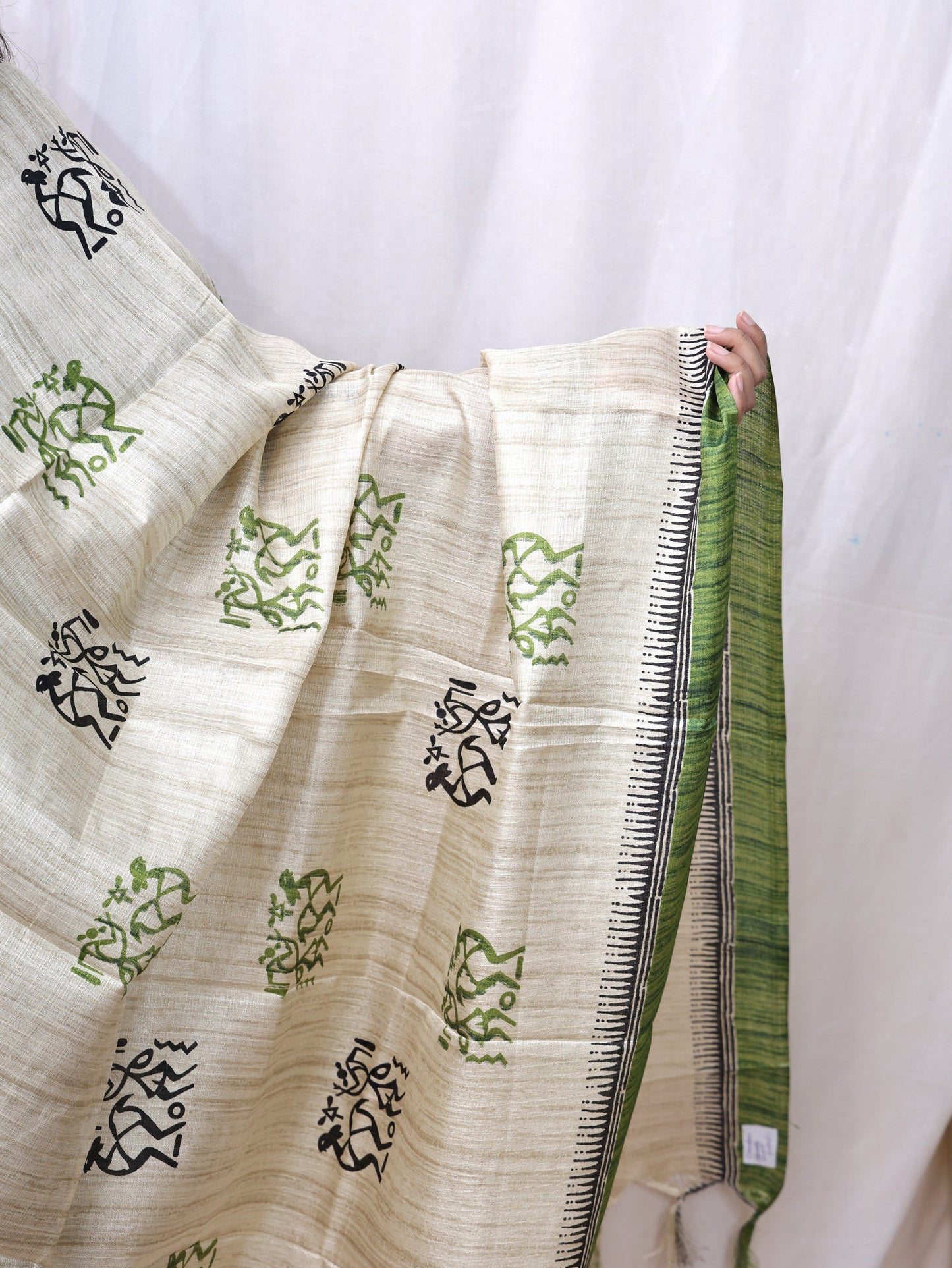 Chanderi Ajrakh Print Dupatta
