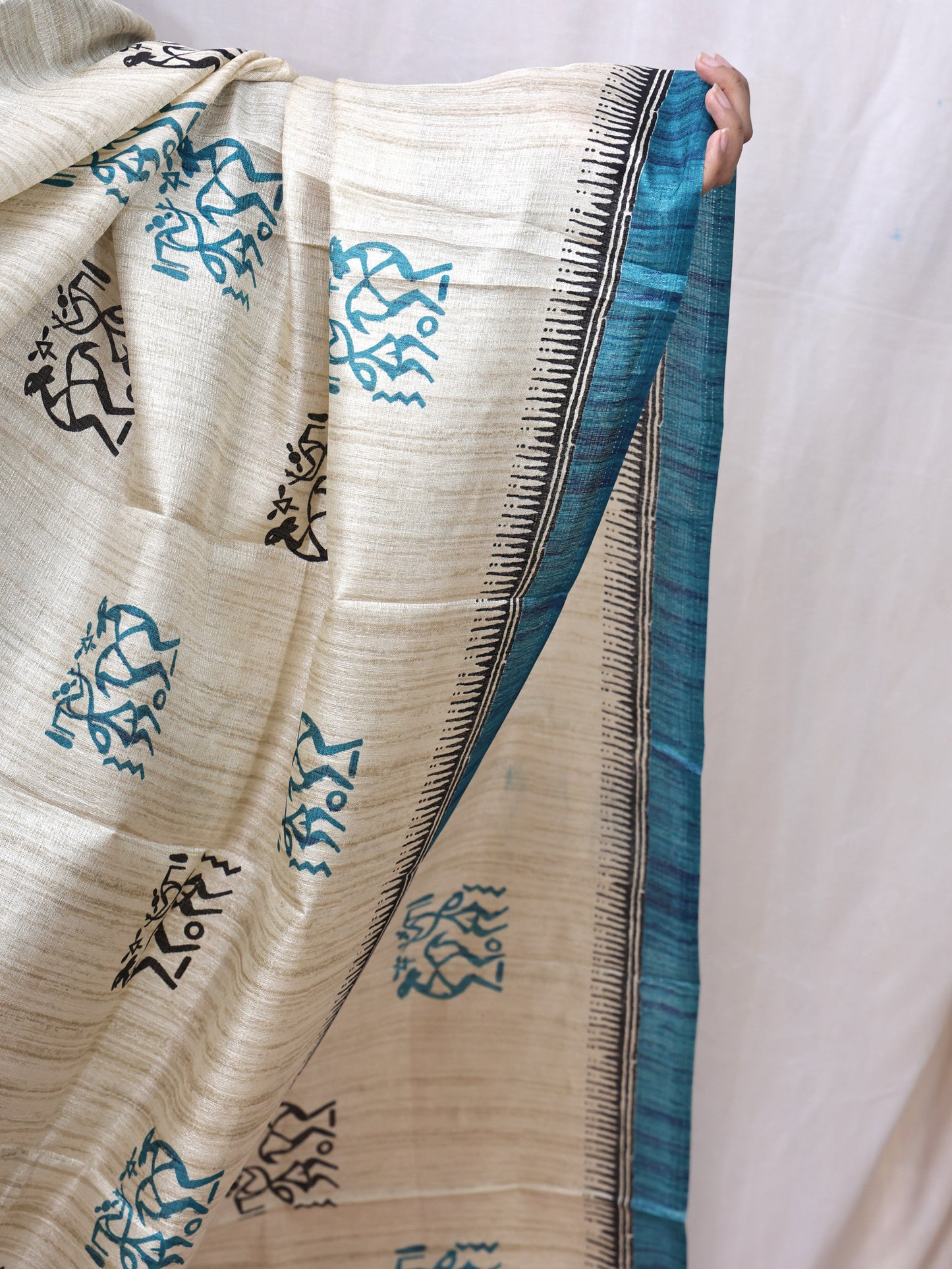 Chanderi Ajrakh Print Dupatta