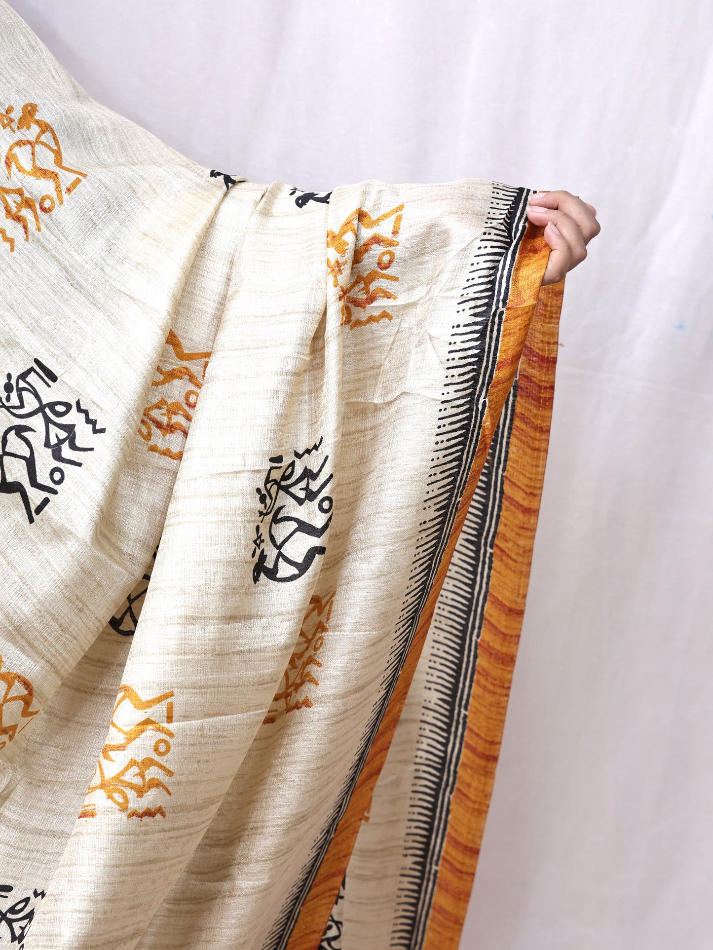 Chanderi Ajrakh Print Dupatta