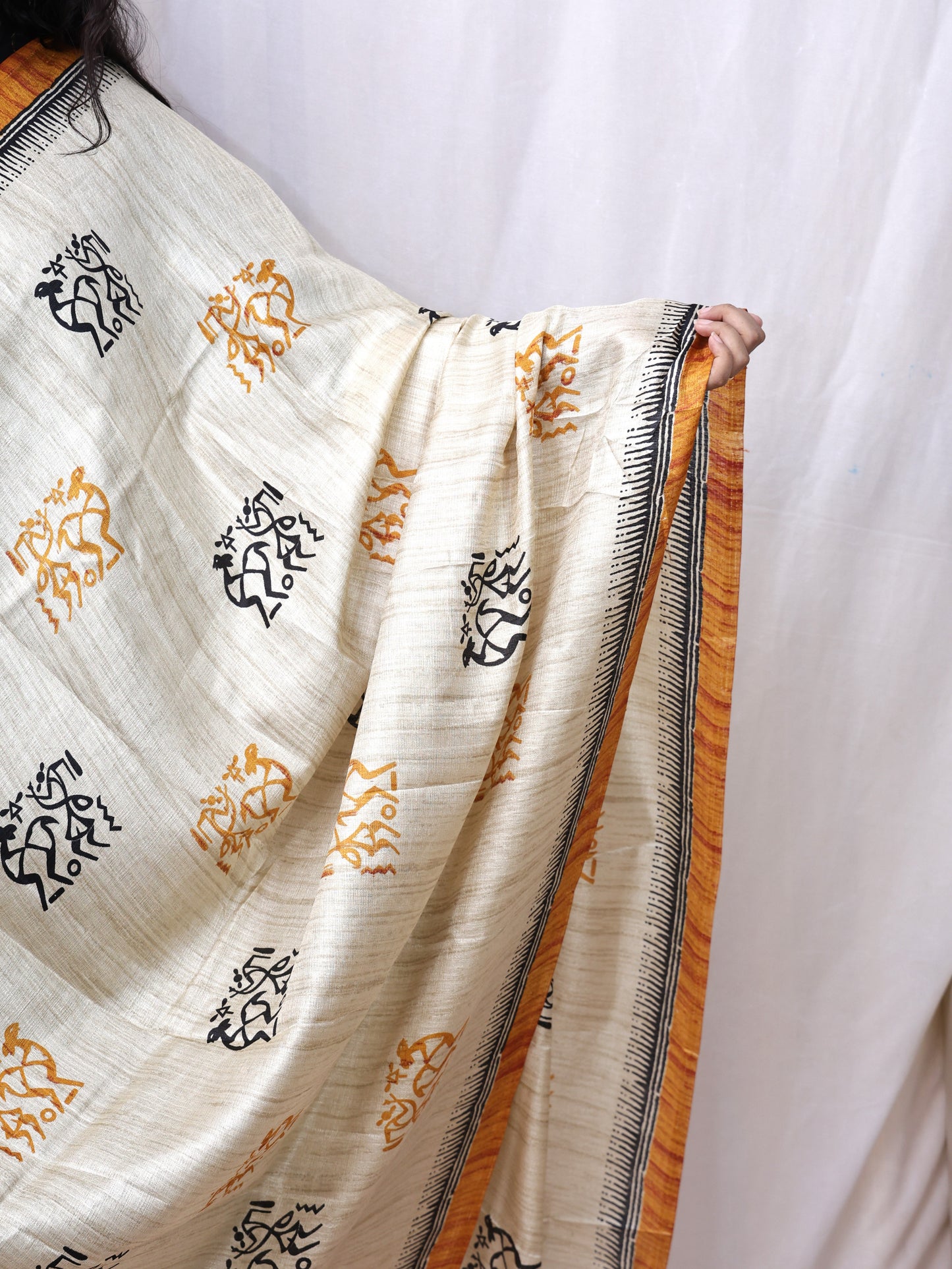 Chanderi Ajrakh Print Dupatta