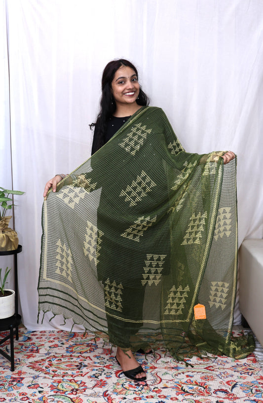 Hand-made Block Print Dupatta