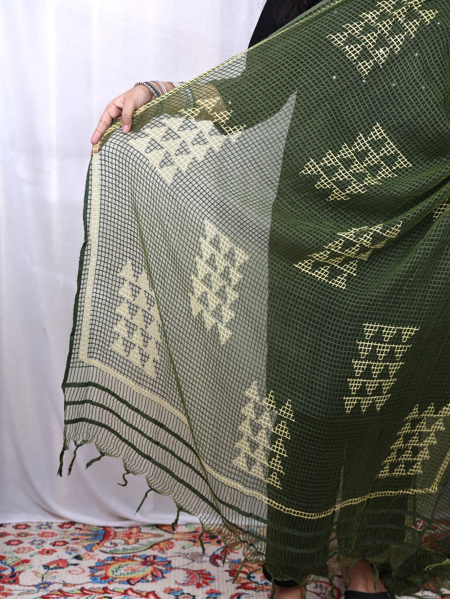 Hand-made Block Print Dupatta