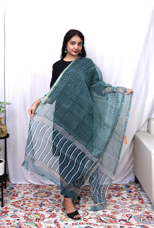 Hand-Made Block Print Dupatta