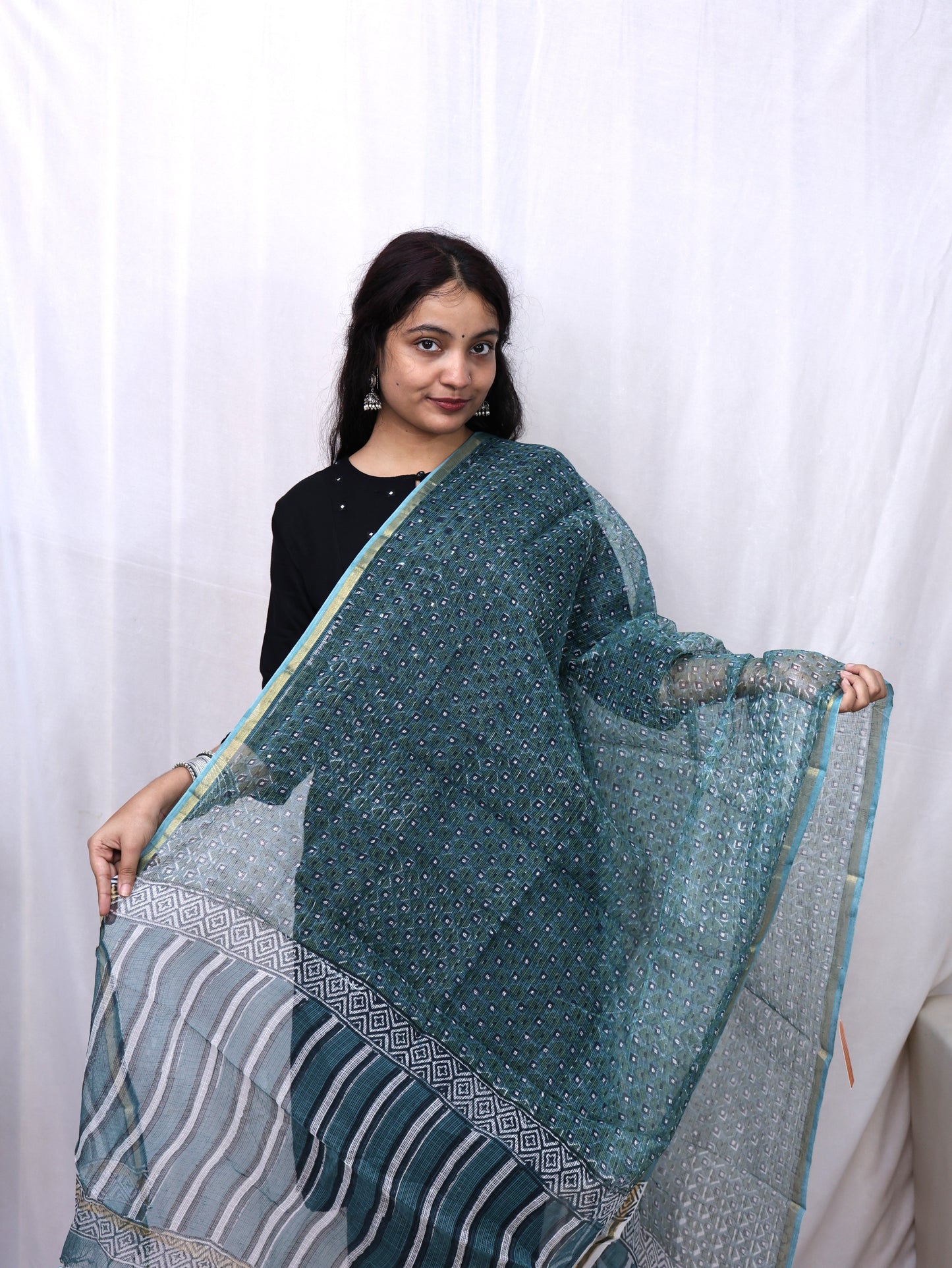 Hand-Made Block Print Dupatta