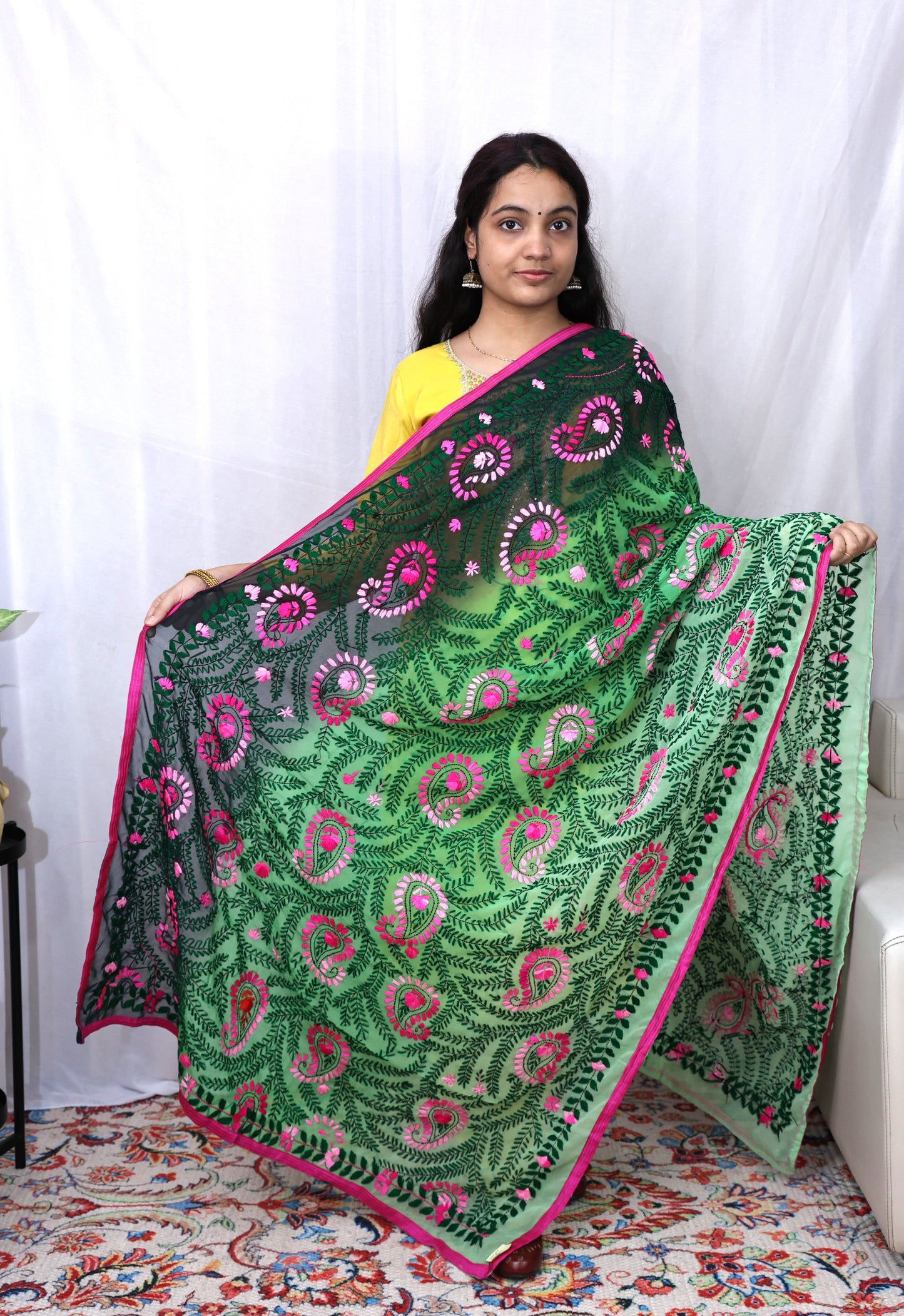 Georgette Phulkari Dupatta