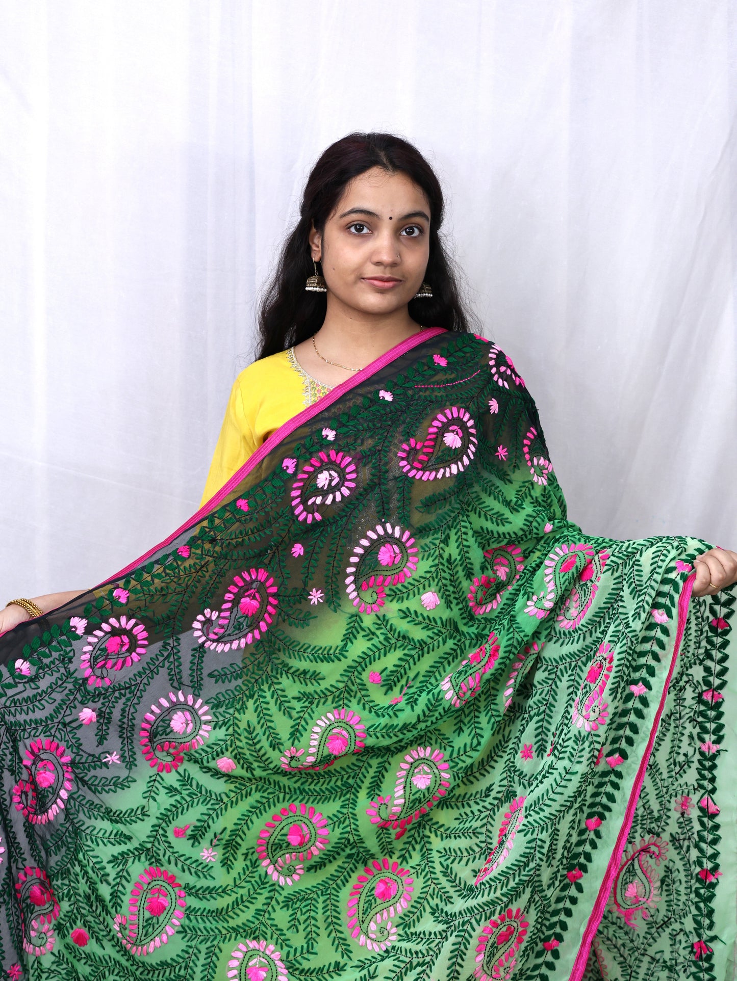 Georgette Phulkari Dupatta