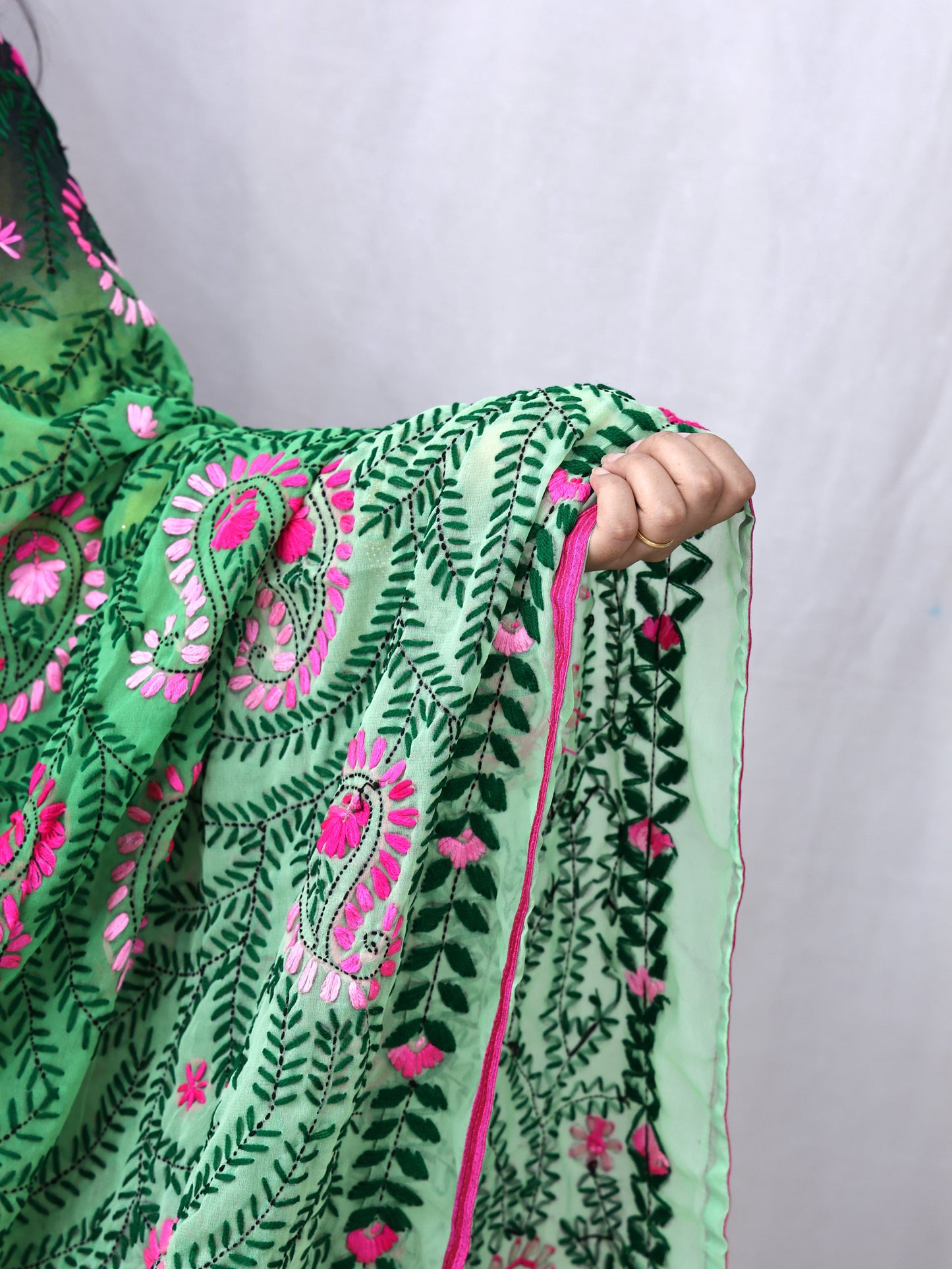 Georgette Phulkari Dupatta