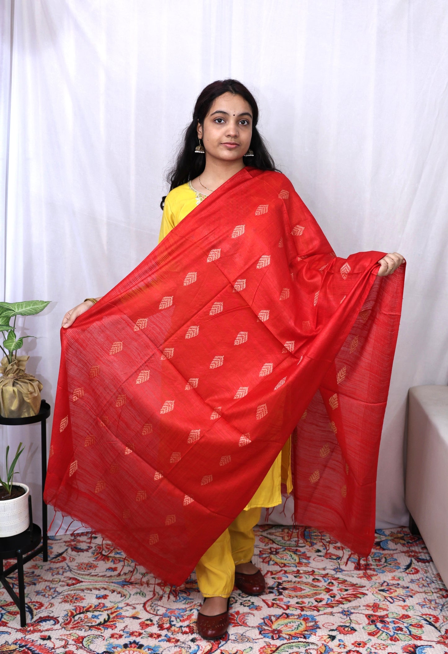 Cotton print Khadhi Dupatta