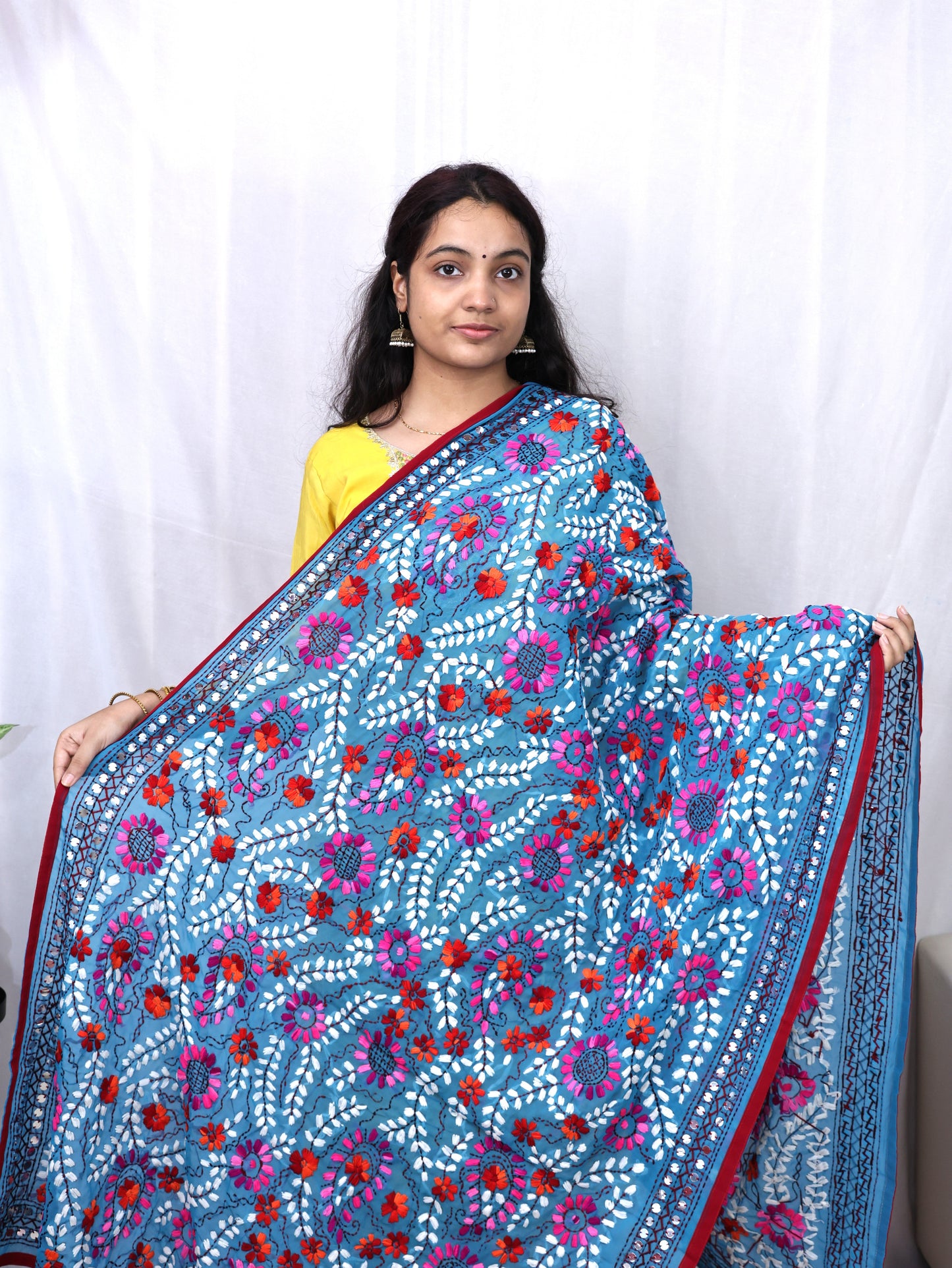 Georgette Phulkari Dupatta
