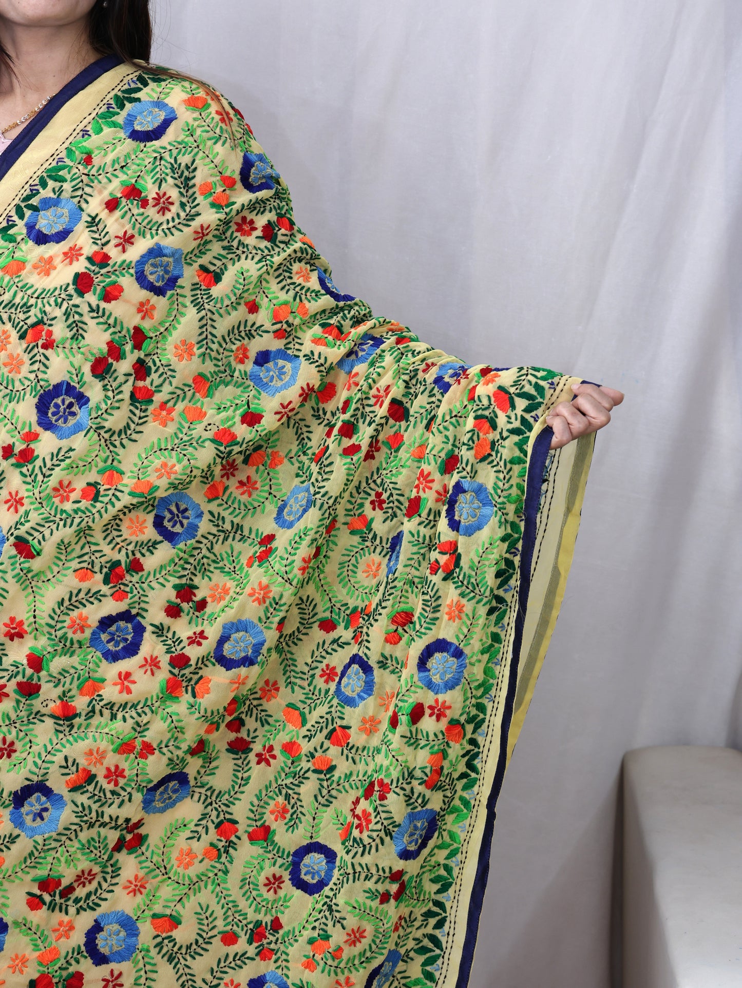 Georgette Phulkari Dupatta
