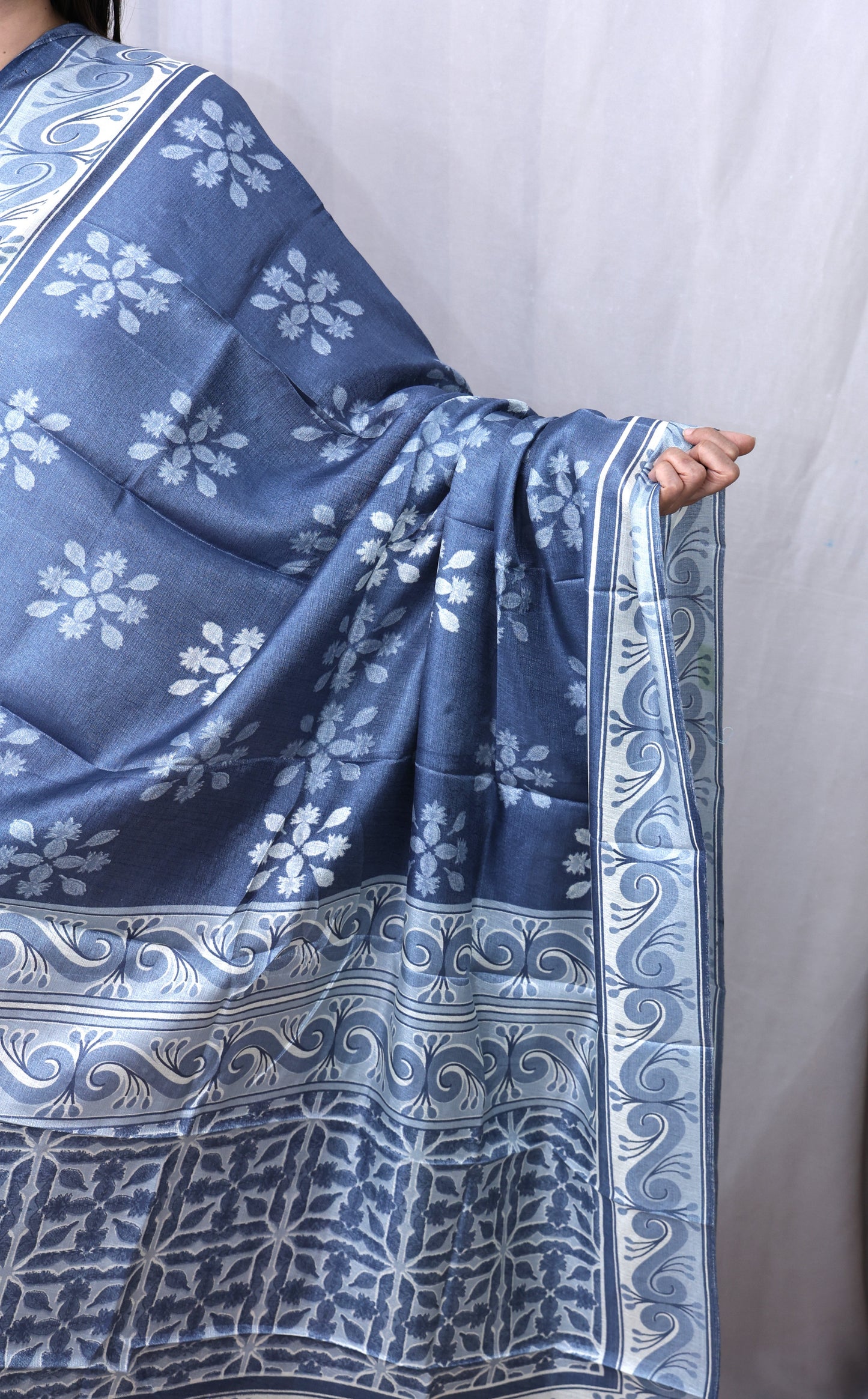 Chanderi Ajarakh Print Dupatta