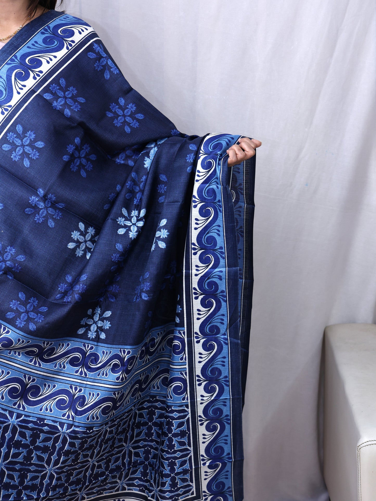 Chanderi Ajarakh Print Dupatta