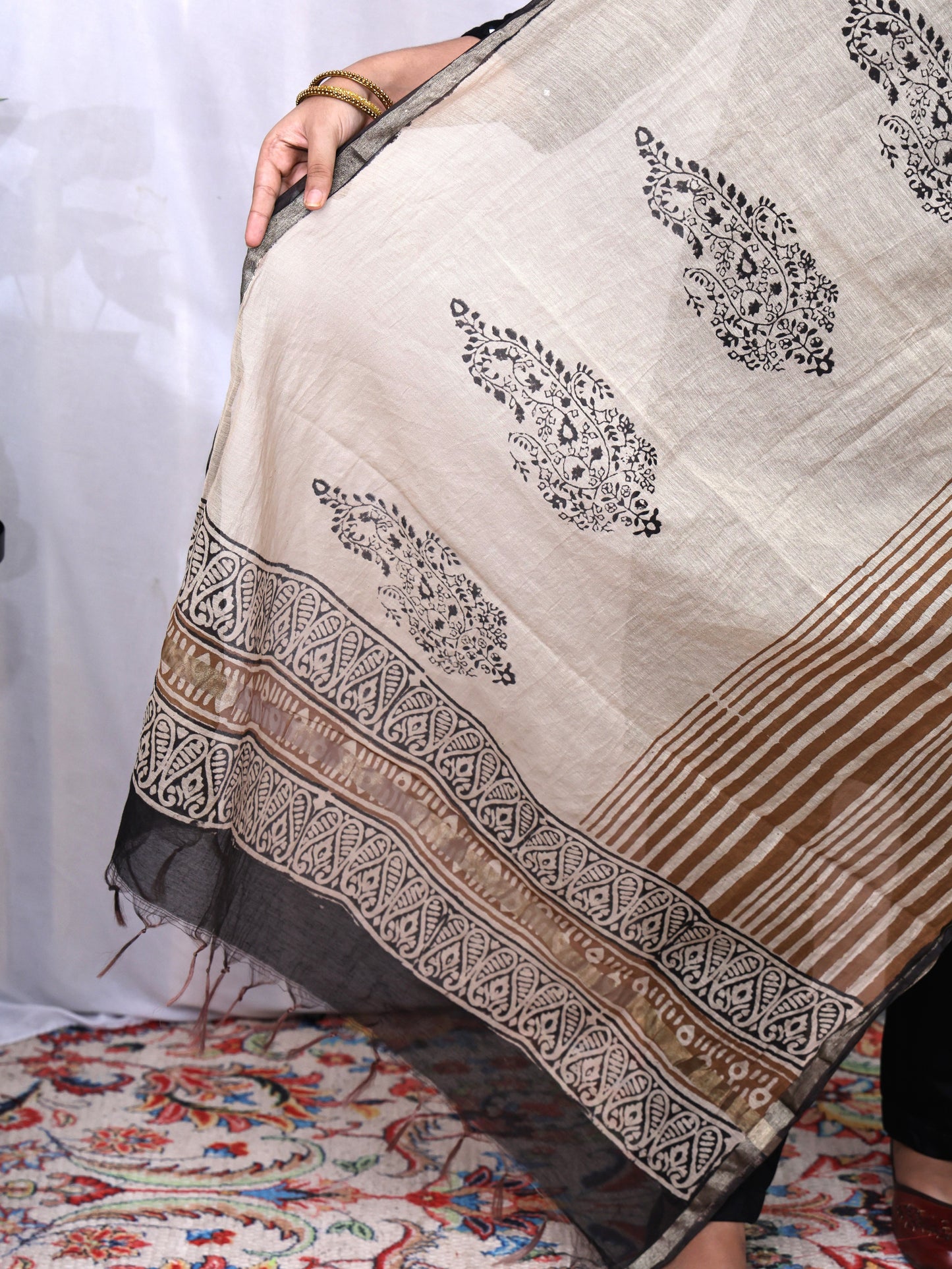 Chanderi Fancy Bagru Print Dupatta