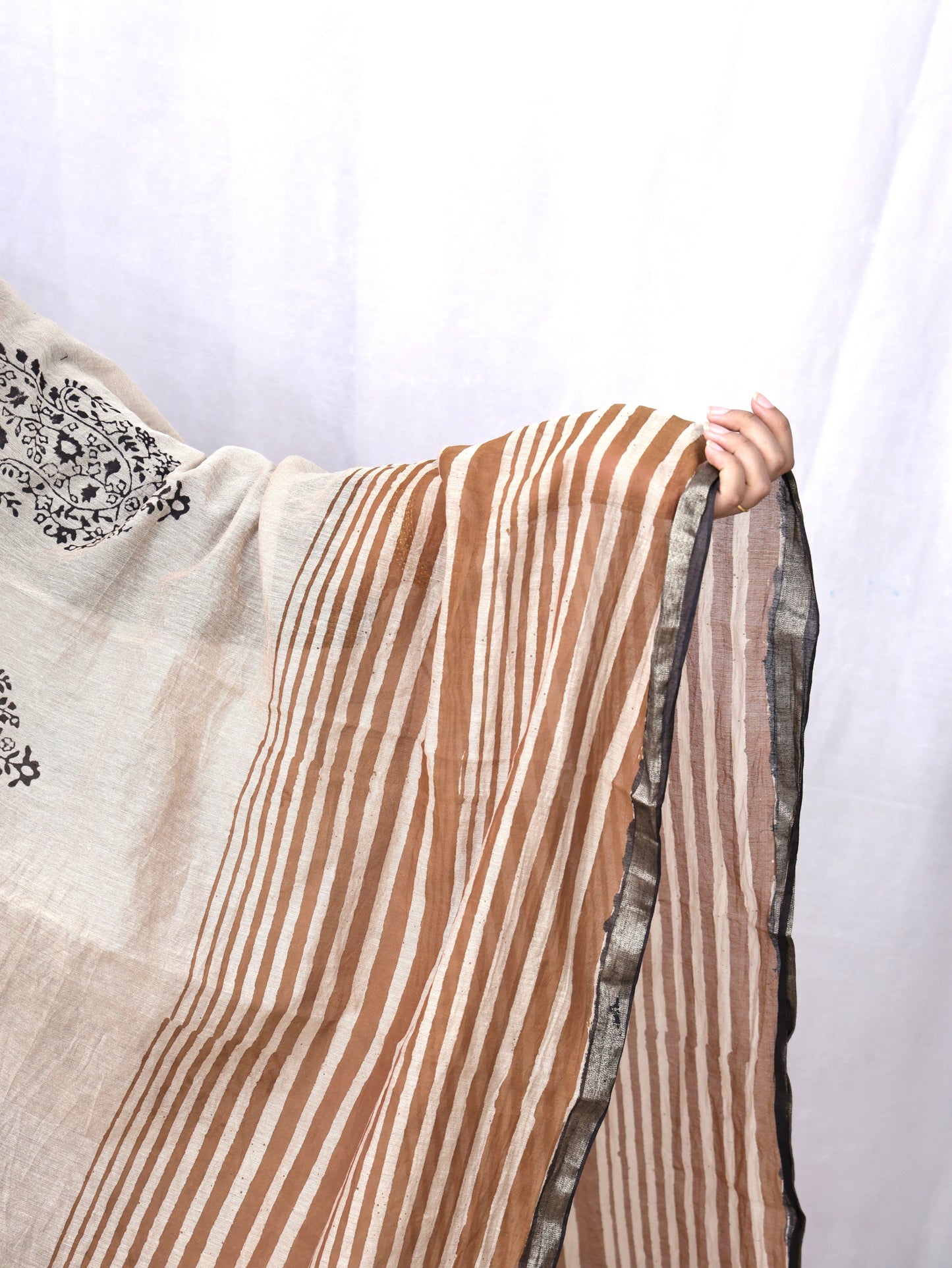 Chanderi Fancy Bagru Print Dupatta